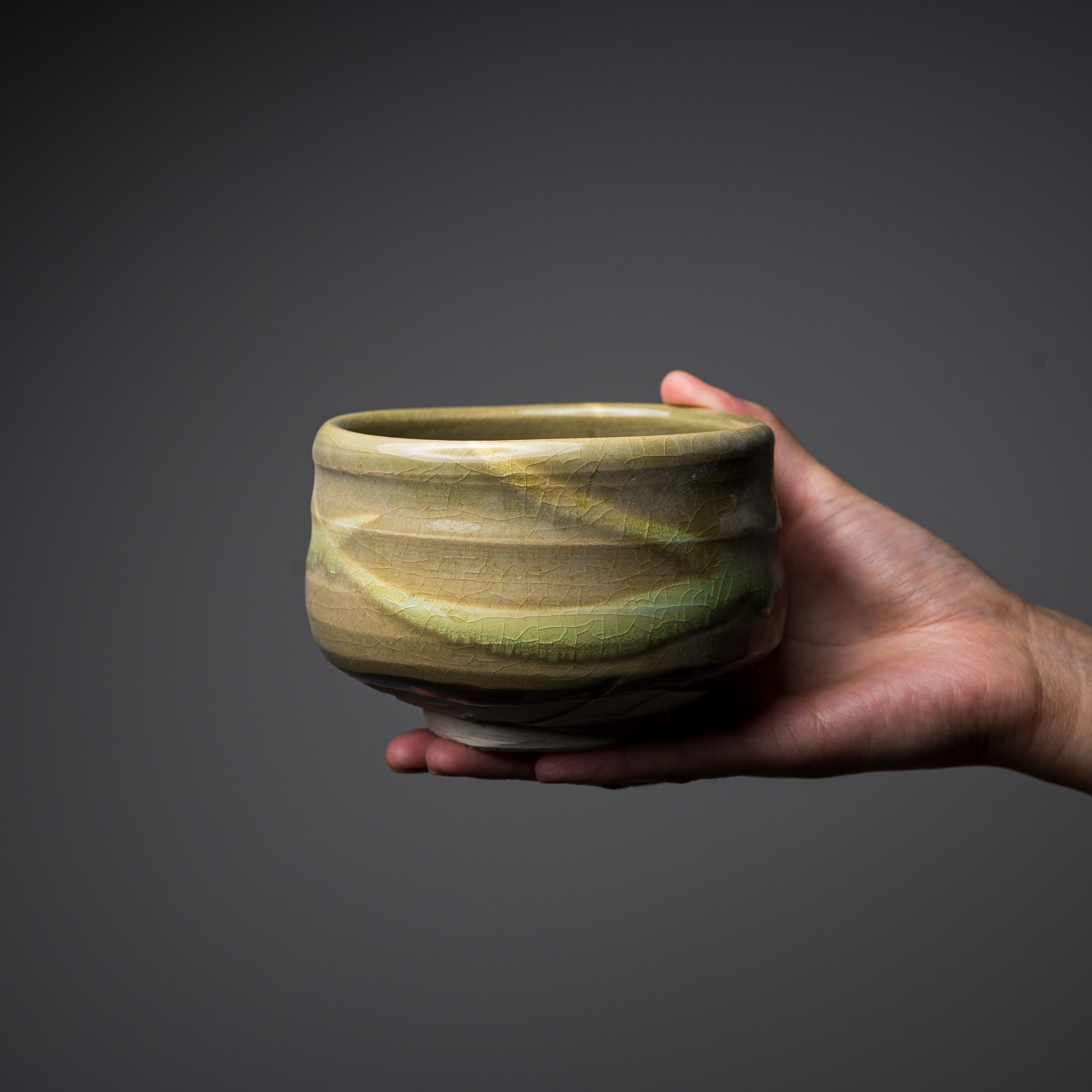 Premium Matcha Bowl - Summer Wind Design - Authentic Japanese Ceramic Tea Cup for Traditional Tea Ceremony - Perfect for Zen Meditation, Home Decor & Gift Giving