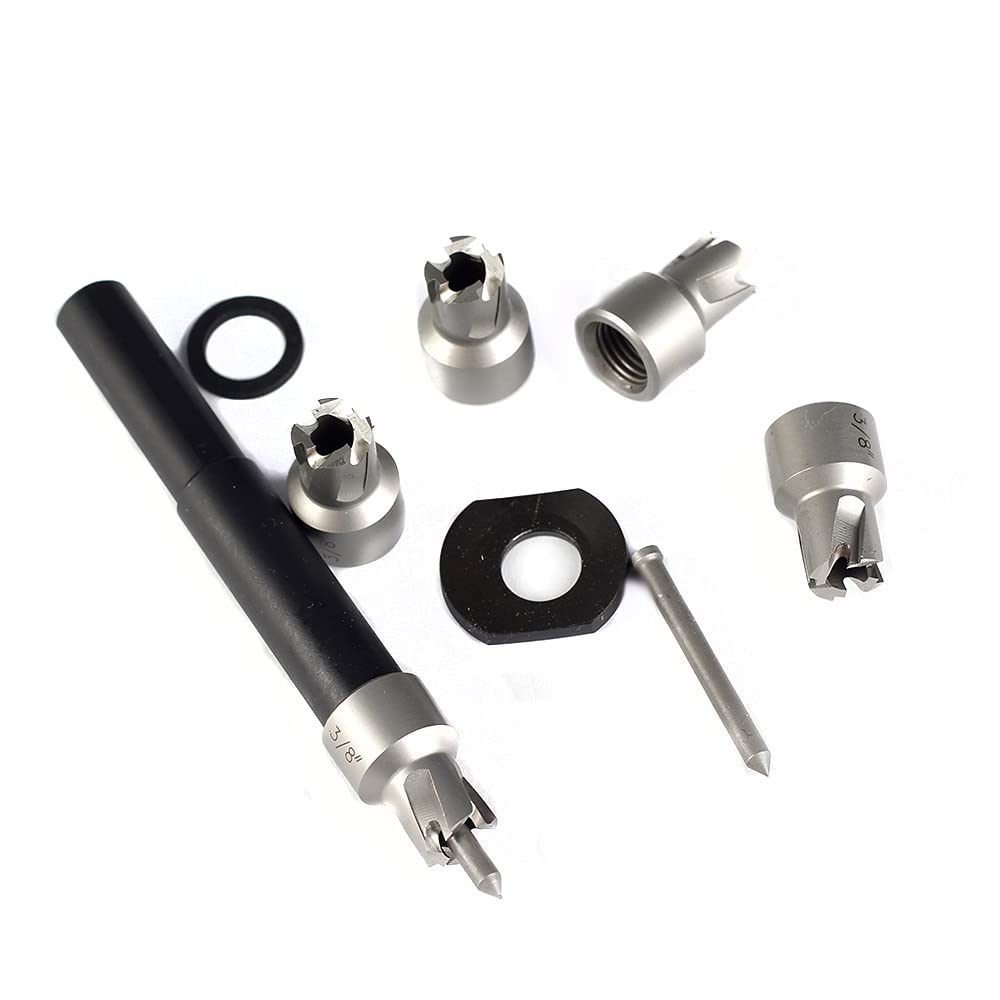 JESTUOUS 5-Pack 3/8 Inch HSS Spot Weld Cutter Set - High Speed Steel Welding Metal Sheet Hole Drilling Bits for Power Hand Drill Tools | Perfect for Auto Body Repair, Metal Fabrication & DIY Projects