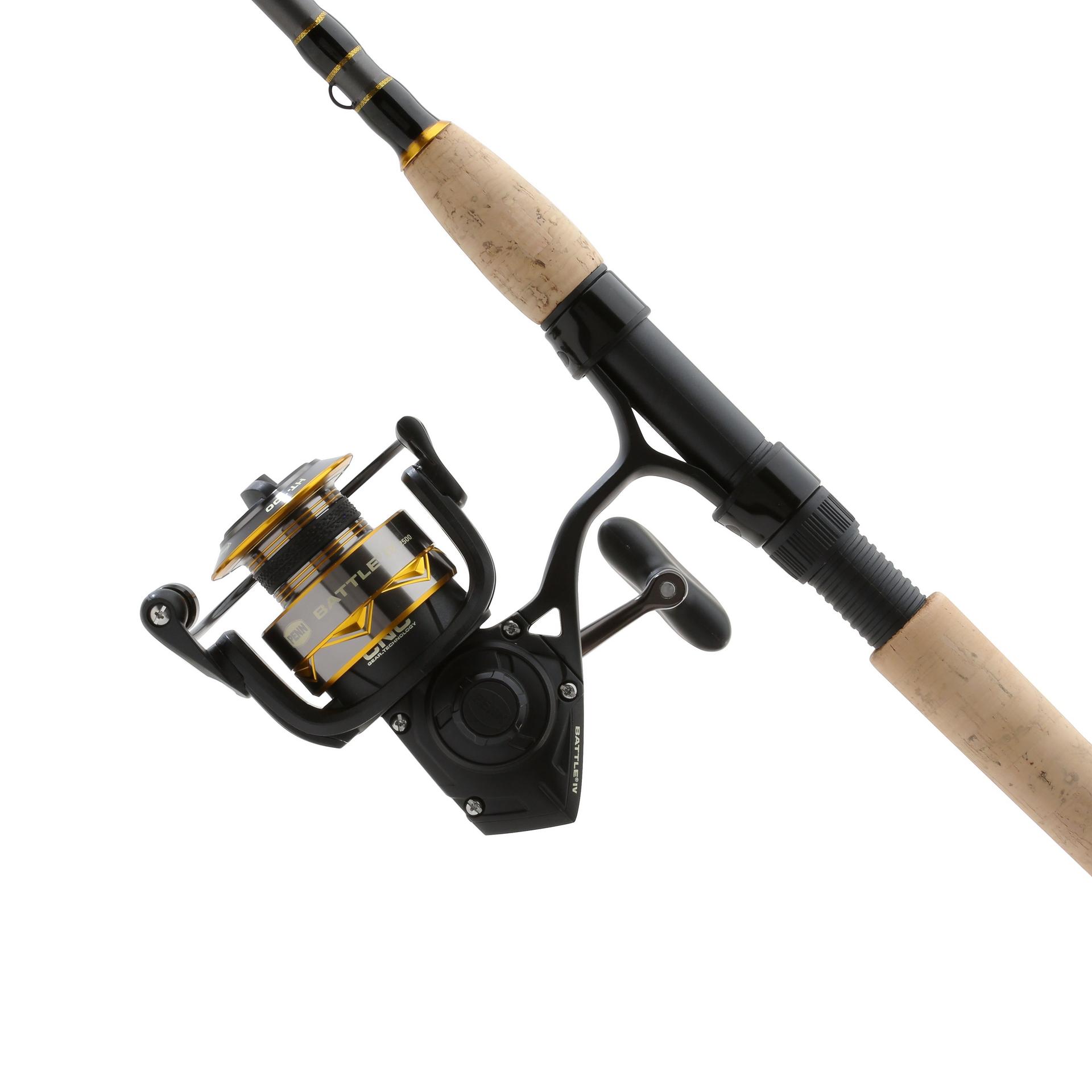Battle IV Spinning Rod and Reel Combo - Premium Fishing Gear for Freshwater & Saltwater Anglers - Perfect for Bass, Trout, and Walleye Fishing