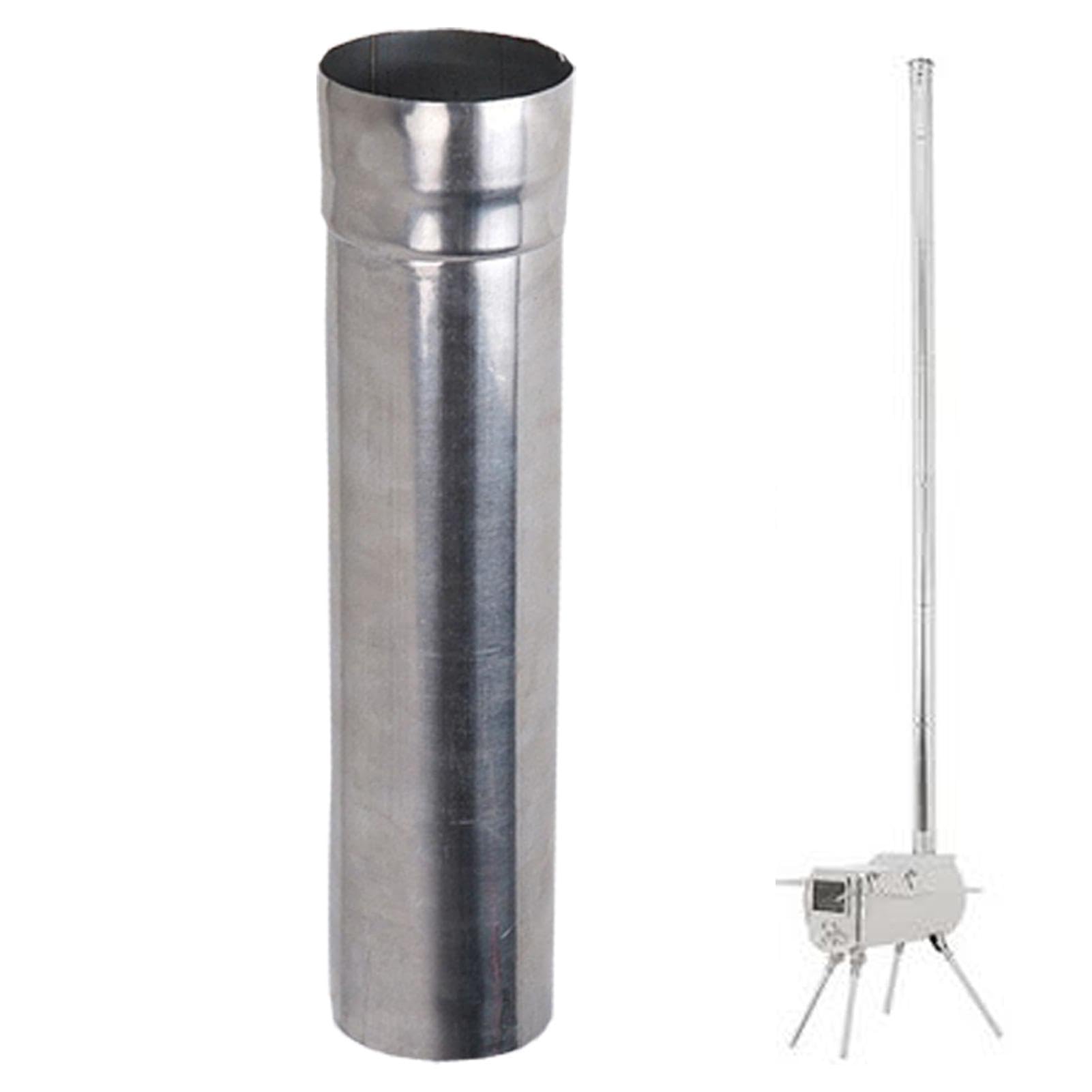 Stainless Steel Stove Pipe for Wood Stove & Camping Stove - Chimney Vent Kit, Exhaust Pipe Accessory for Outdoor Heating, Camping & RV Use
