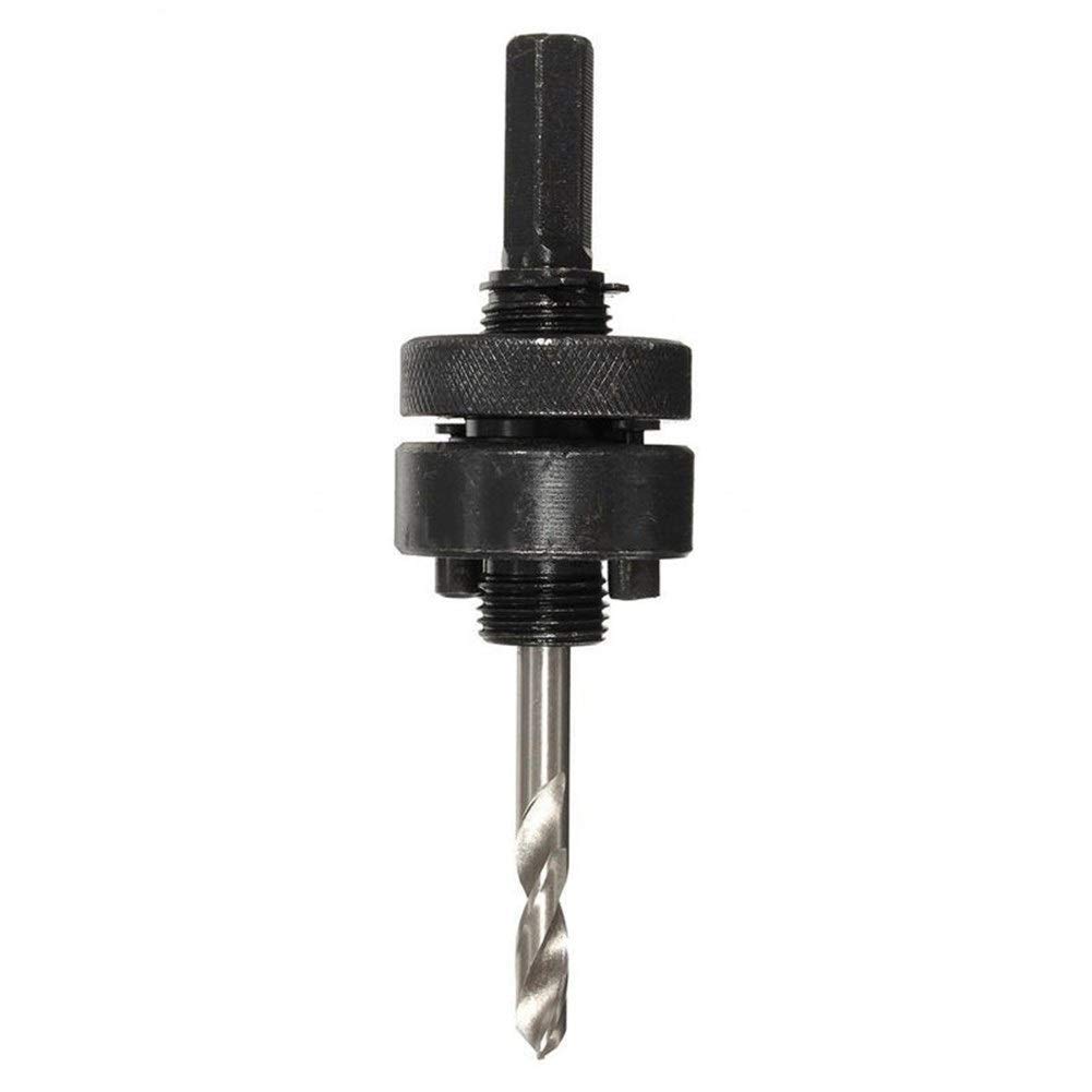 YCHUAN 12mm Hex Shank Steel Hole Saw Arbor with Drill Bit - Compatible with 32-210mm Hole Saws - Premium Electric Drill Accessory for Wood, Metal & Plastic Drilling - Perfect for DIY Projects & Professional Construction Work
