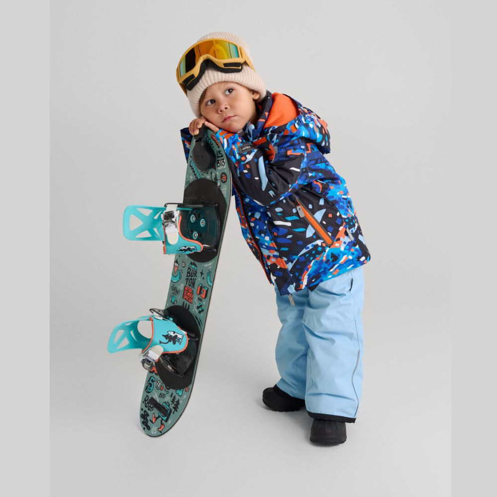 Reima Kairala Boys Waterproof Ski Jacket for Kids Age 7-8 Years - Warm Winter Snow Jacket for Boys - Perfect for Skiing, Snowboarding & Outdoor Winter Activities