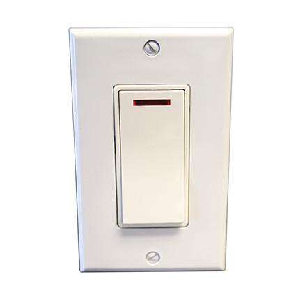 Amba Pilot Light Switch - White, 1.75