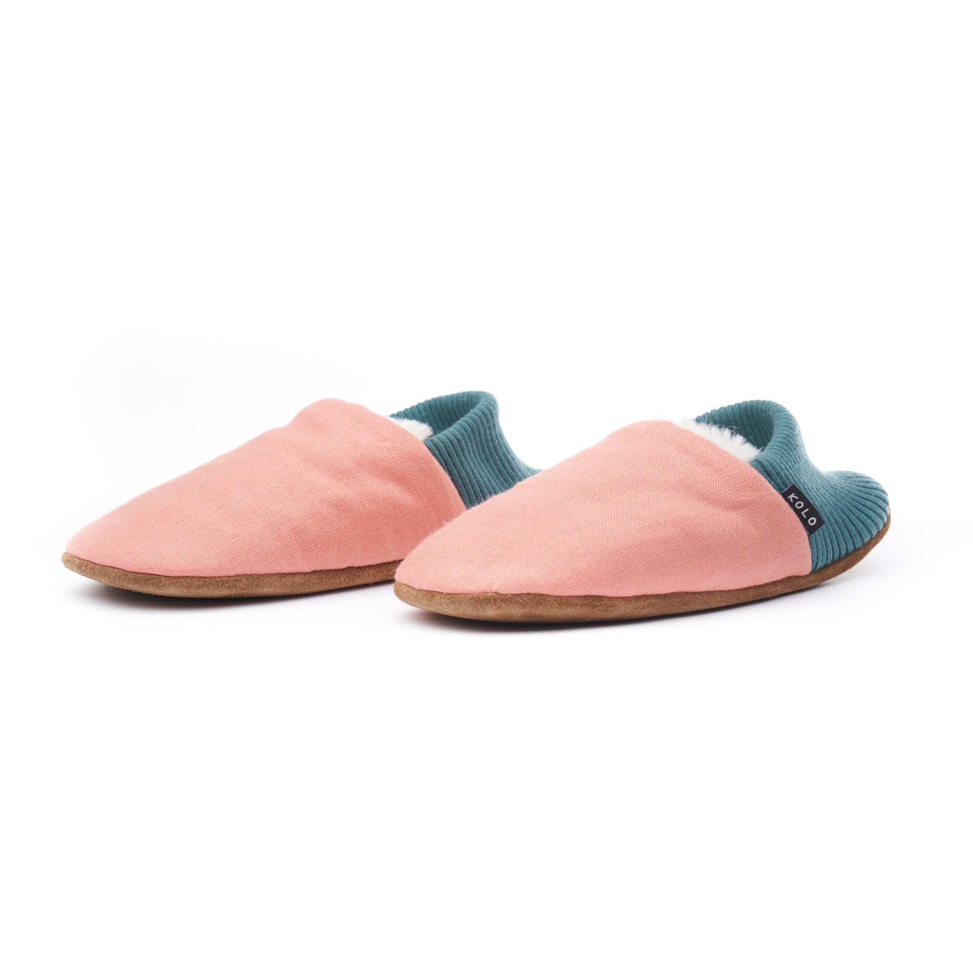 Damson Linen House Shoes - Cozy Fur Lined Slippers for Women & Men - Perfect for Indoor Comfort, Winter Warmth & Relaxation at Home