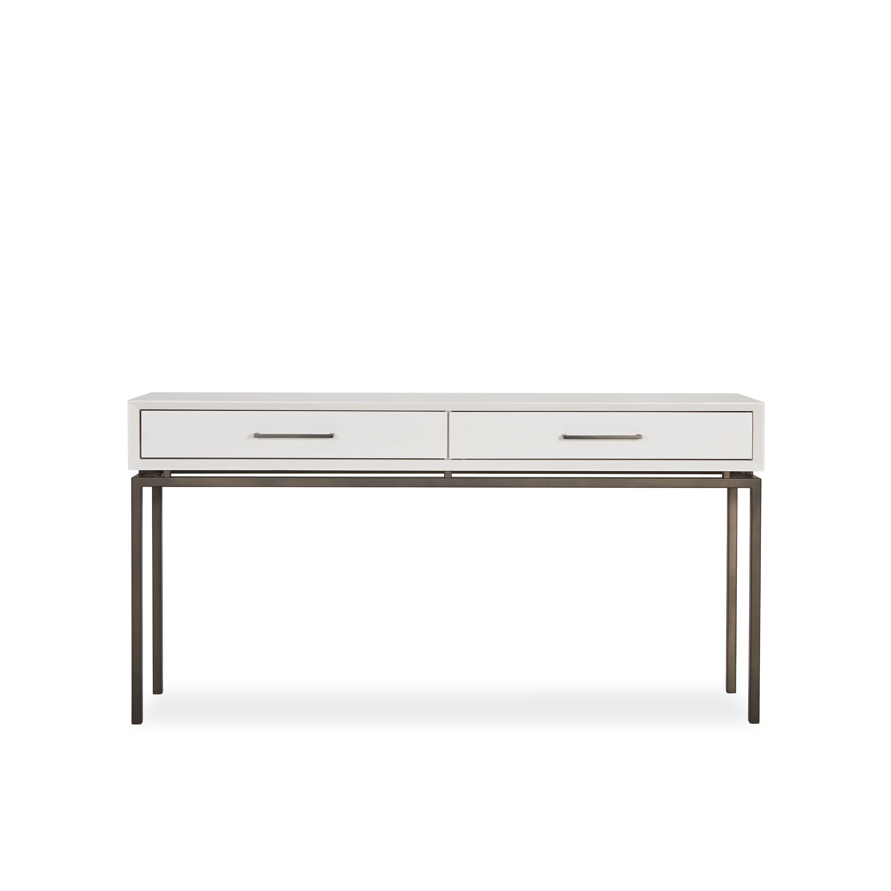 Stylish Metro Large Console Table for Entryway, Living Room & Hallway - Modern Sofa Table with Ample Storage Space