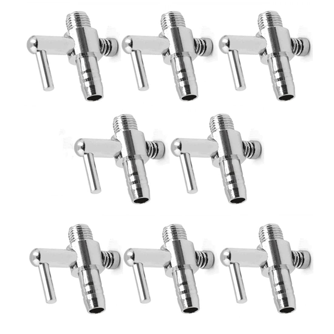 8Pcs Aquarium Air Valve - Single Way Air Flow Control Lever Pump for Fish Tank, Perfect for Freshwater & Saltwater Aquariums, Hydroponics & Fish Breeding Systems