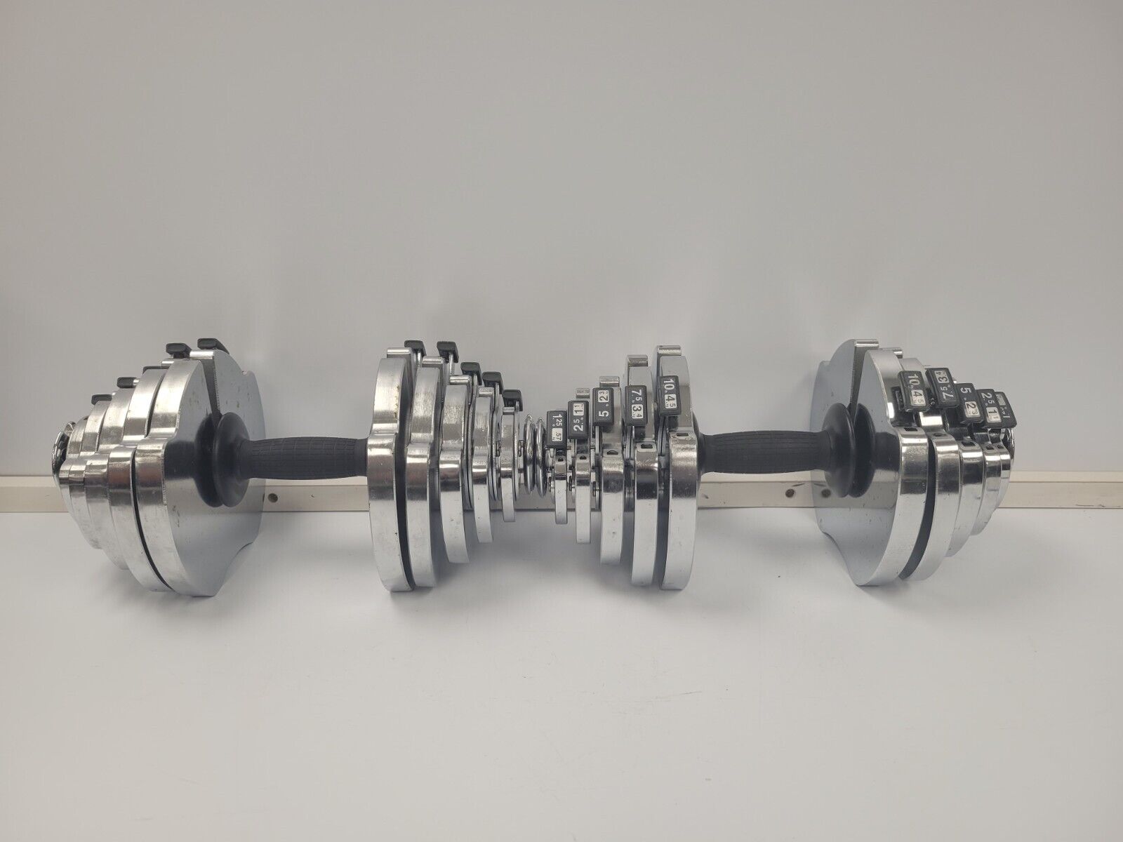 Iron Man Lever Lock Adjustable Dumbbells 55lbs Each - Home Gym Equipment for Strength Training & Weight Lifting