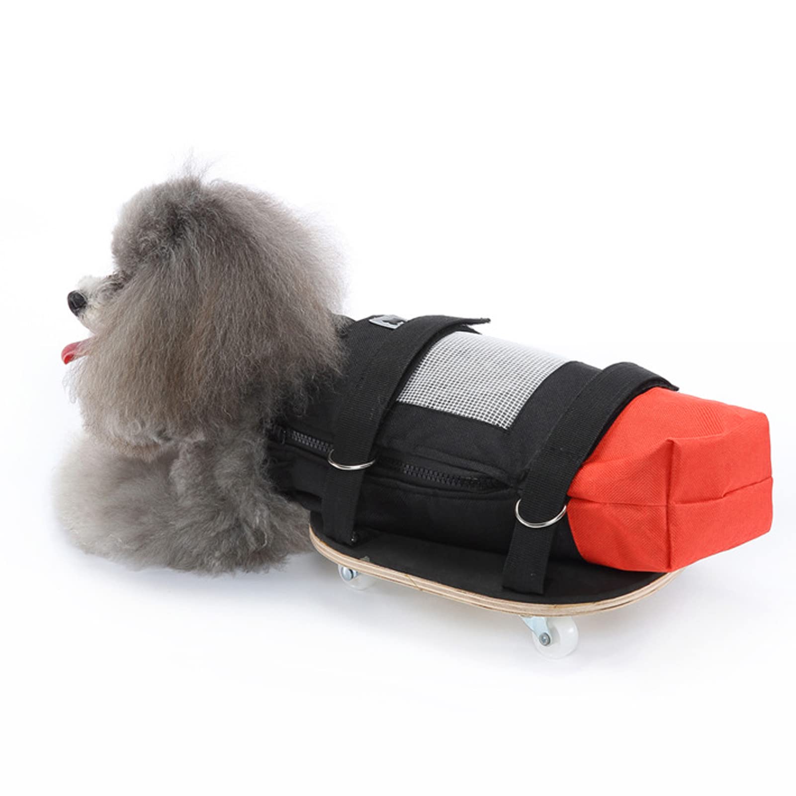 Dog & Cat Wheelchair for Hind Legs - Adjustable Pet Mobility Scooter with Silent Wheels for Disabled Pets (6.5-9kg/14.3-19.8lb) - Ideal for Post-Surgery Recovery & Arthritis Relief