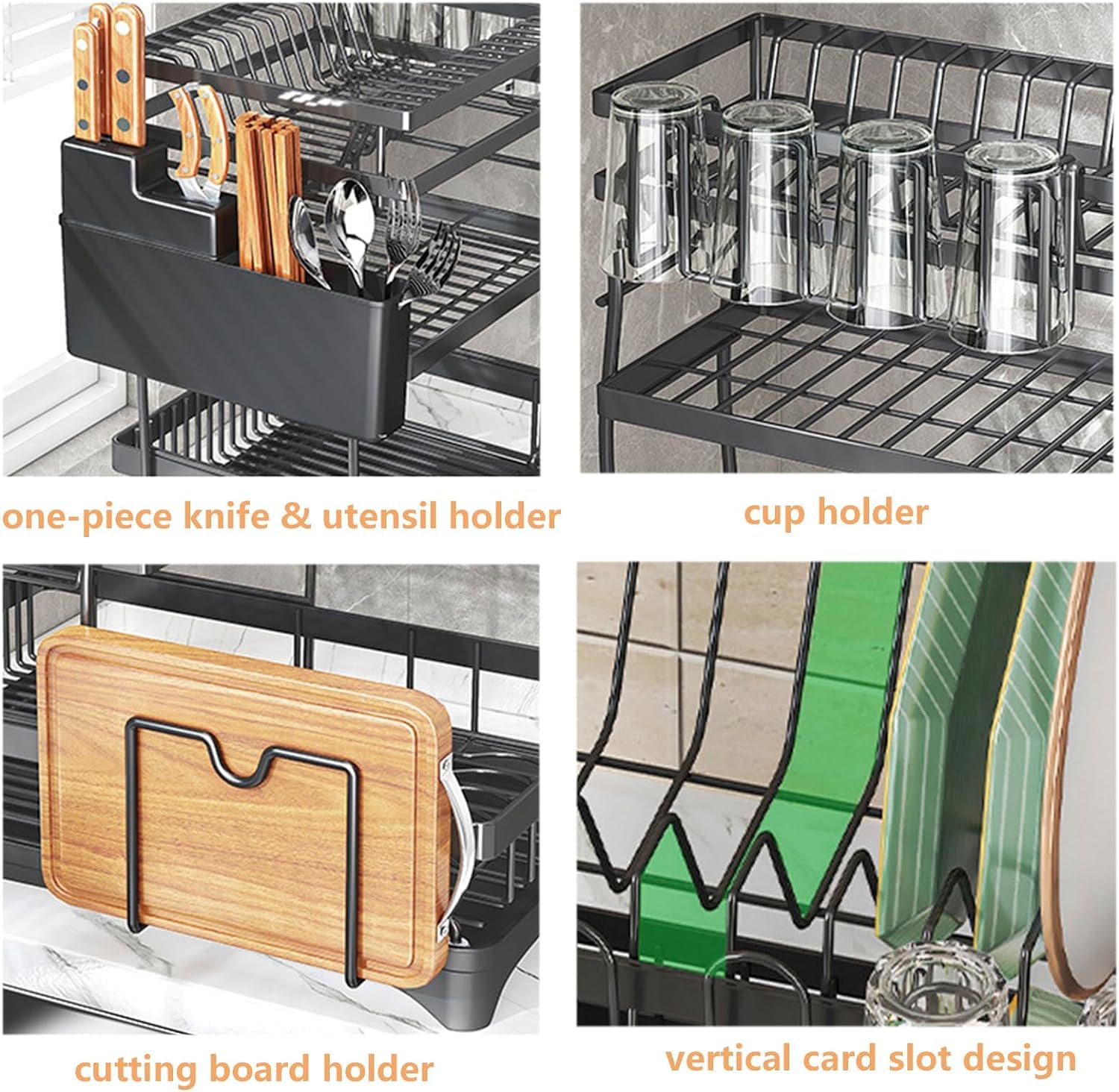 Dratal 2-Tier Adjustable Dish Drying Rack - 15