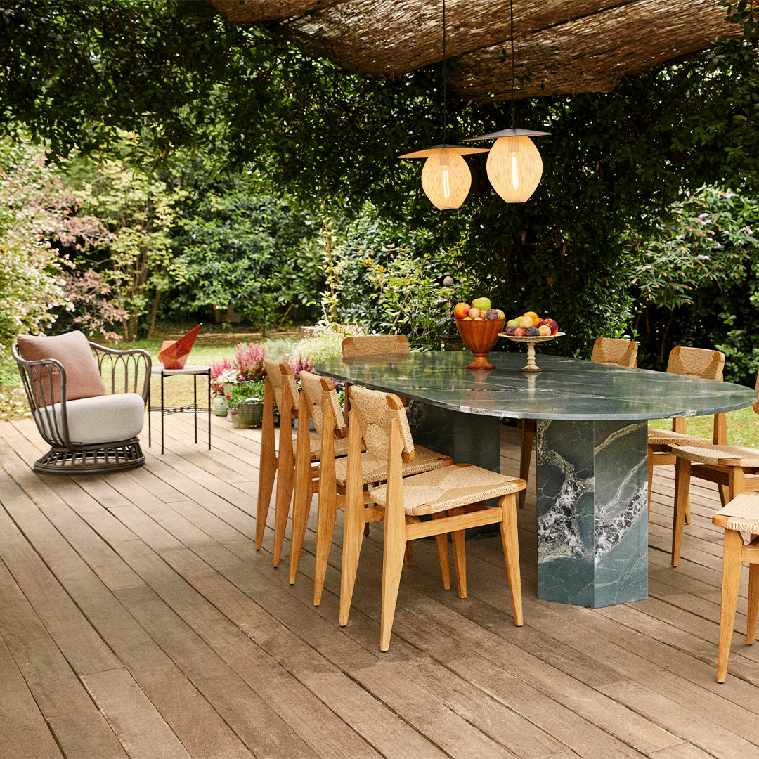 Epic Outdoor Dining Table - Weatherproof Elliptical Design for Patio, Garden & Backyard | Perfect for BBQs, Parties & Al Fresco Dining
