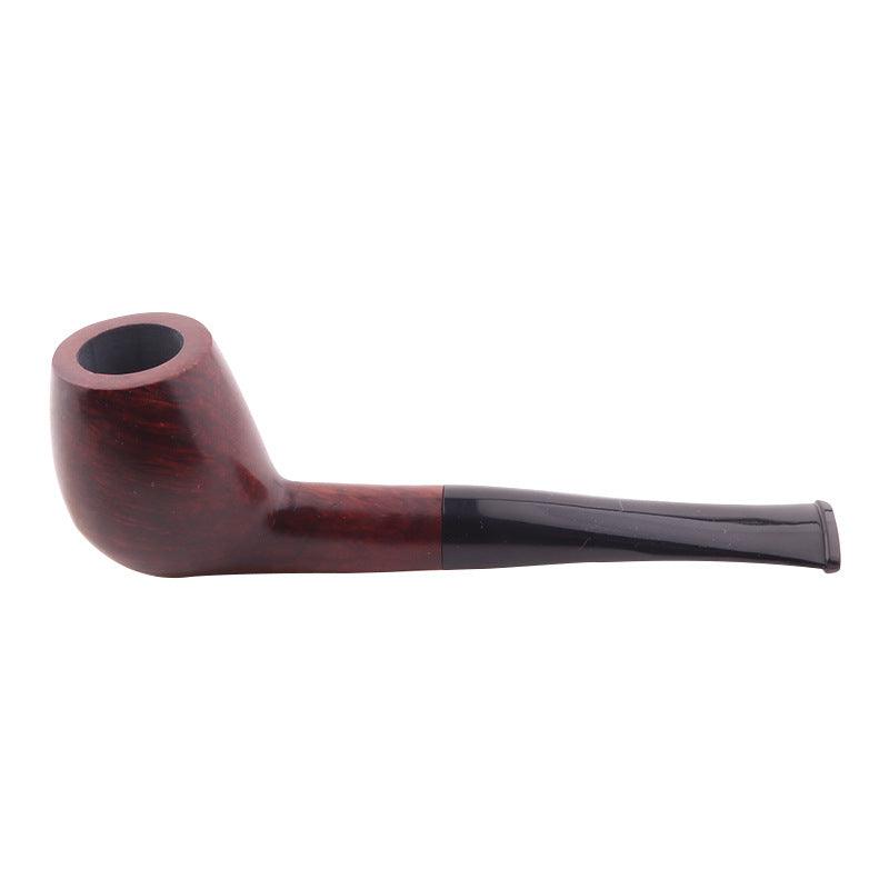 Handmade Mini Pipe - Straight Handle Solid Wood Smoking Accessory | Portable & Detachable Design for Travel, Camping & Outdoor Use