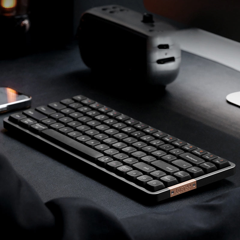 Lofree Flow Low Profile Aluminum Mechanical Keyboard - Ultra Smooth Typing Experience for Gaming, Office & Programming