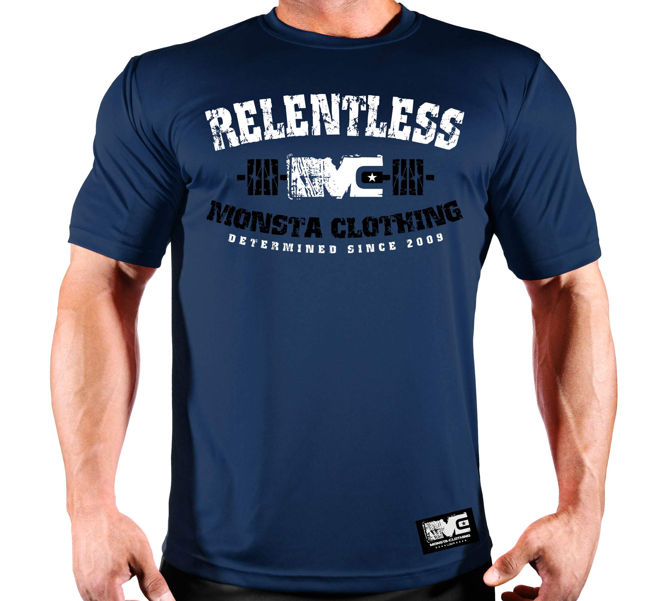 Relentless Men's Bodybuilding Workout Gym T-Shirt - Premium Fitness Apparel for Weightlifting, Powerlifting & Gym Training