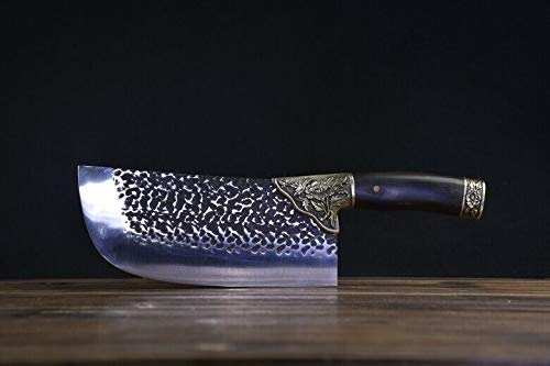 GLW Kanata Hand Forged Longquan Chef Knife - Sharp Peony Slicing Knife for Professional Kitchens