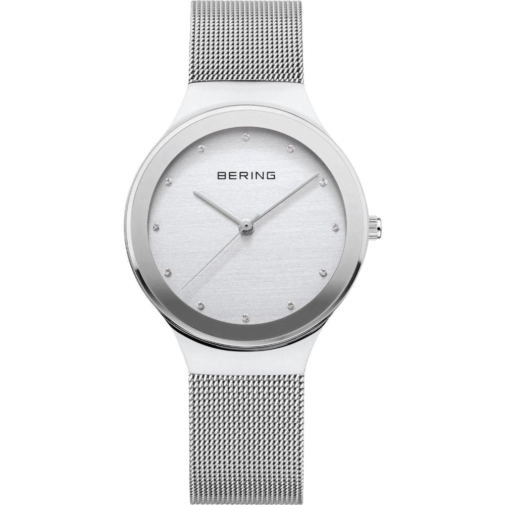 BERING 12929-000 Classic Women's Watch - Elegant Stainless Steel Analog Watch with Sapphire Glass for Business & Formal Occasions