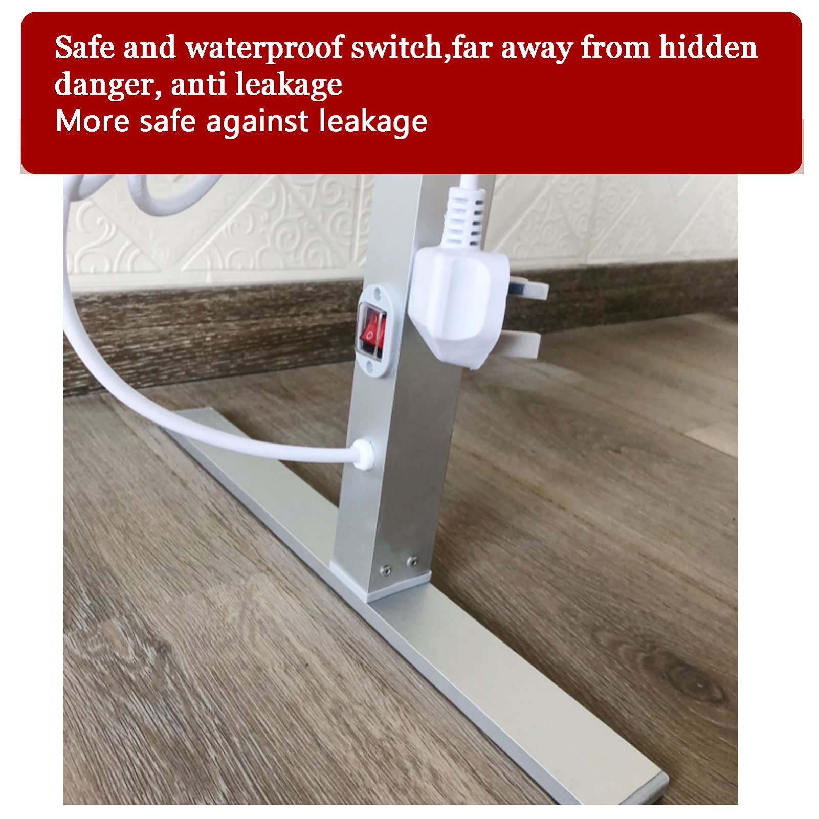 Premium Electric Towel Warmer - Freestanding or Wall Mounted Heated Towel Rail for Bathroom, 100W Aluminum Alloy Drying Rack (52x39x90cm, 110V) - Perfect for Spa, Luxury Hotels & Cozy Home Bathrooms