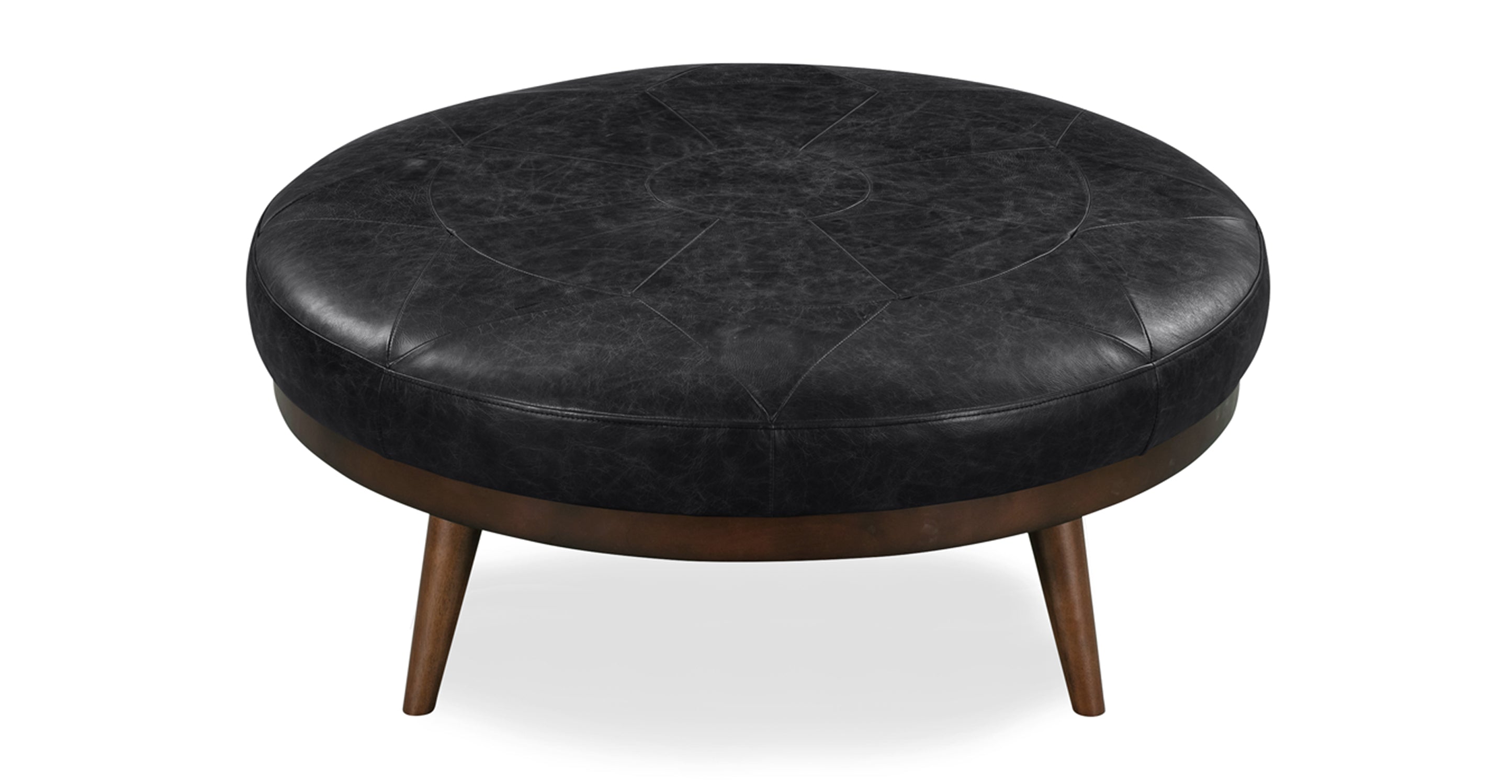 Premium Gio Leather Ottoman - Soft & Durable Footrest, Storage Bench, Living Room Decor - Perfect for Home, Office & Lounge Relaxation
