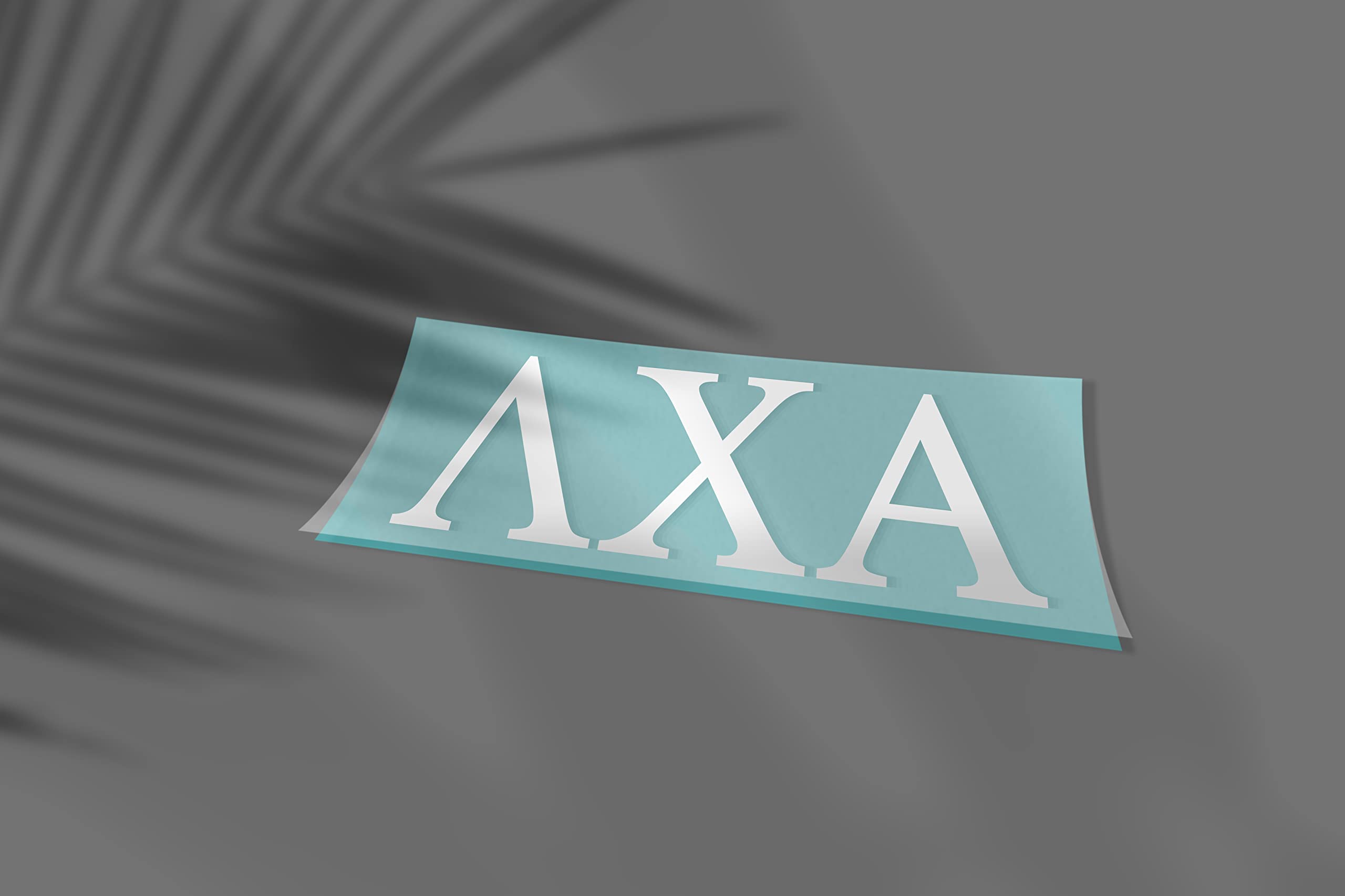 Lambda Chi Alpha Greek Fraternity Vinyl Sticker Decal - 2.5 Inch White College Frat Decorative Sticker for Laptops, Water Bottles & Greek Life Accessories