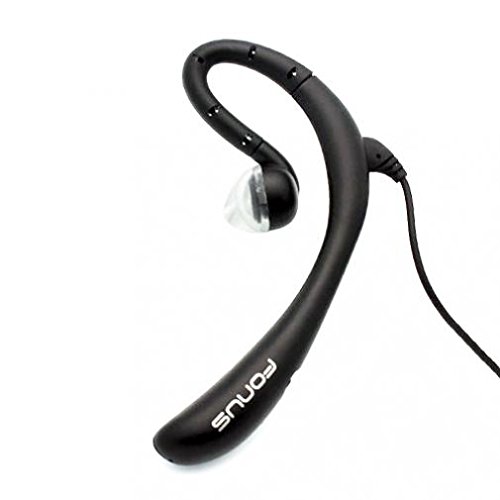 Wired Mono Headset with Mic - 3.5mm Single Earbud Over-The-Ear Headphone Compatible with Motorola Moto e6 | Hands-Free Calling for Business, Driving & Gaming