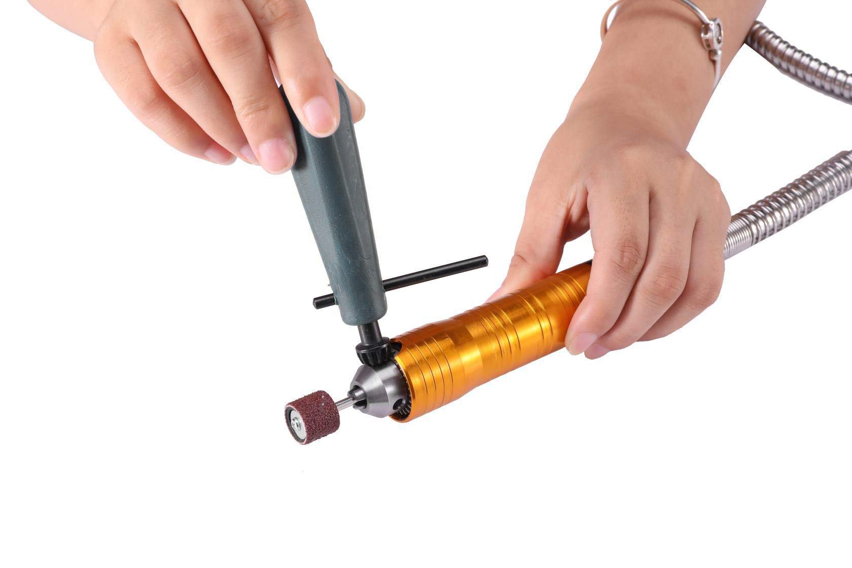Rotary Tool Flex Shaft Hanging Grinder - 780W Electric Multi-Function Carver with Foot Pedal Control | 23000 RPM Metal Flexible Shaft for Metalworking, Wood Carving & DIY Repairs | Perfect for Jewelry Making, Engraving & Home Workshop Projects