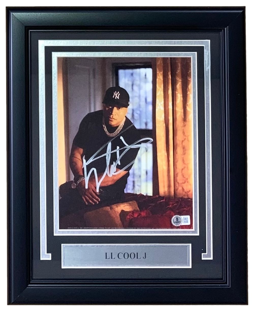 LL Cool J Autographed Framed 8x10 Photo - Limited Edition Collectible Memorabilia for Music Fans & Home Decor | Perfect for Man Cave, Music Room, or Gift for Rap Enthusiasts