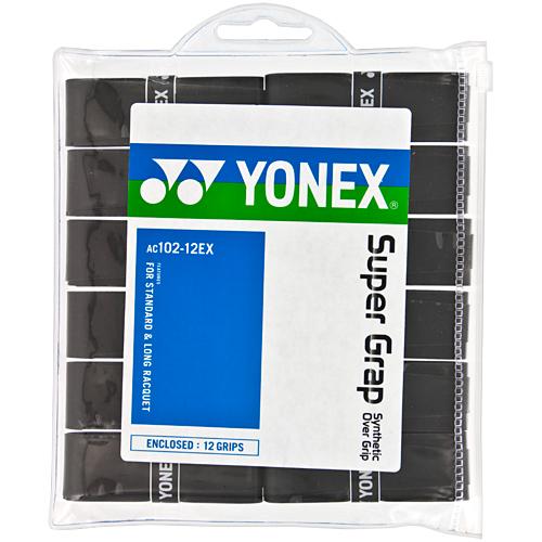 Yonex Super Grap 12 Pack AC102 12EX Badminton Overgrip - Premium Sweat Absorbent Tennis & Badminton Grip for Enhanced Performance & Comfort - Perfect for Sports, Training & Professional Matches