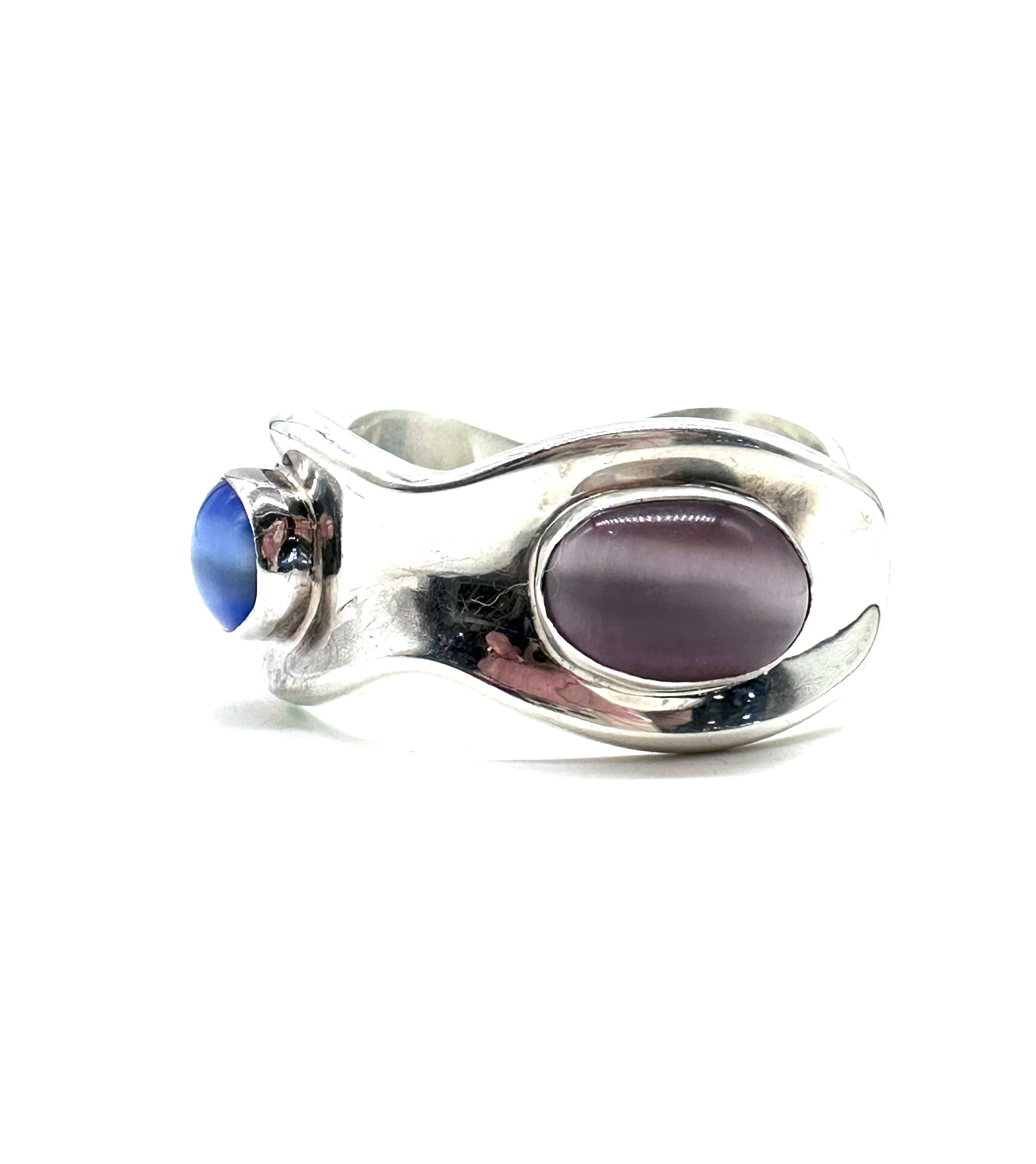 Moonstone Sterling Silver Cuff Bracelet for Women – Elegant Boho Jewelry for Everyday Wear & Special Occasions