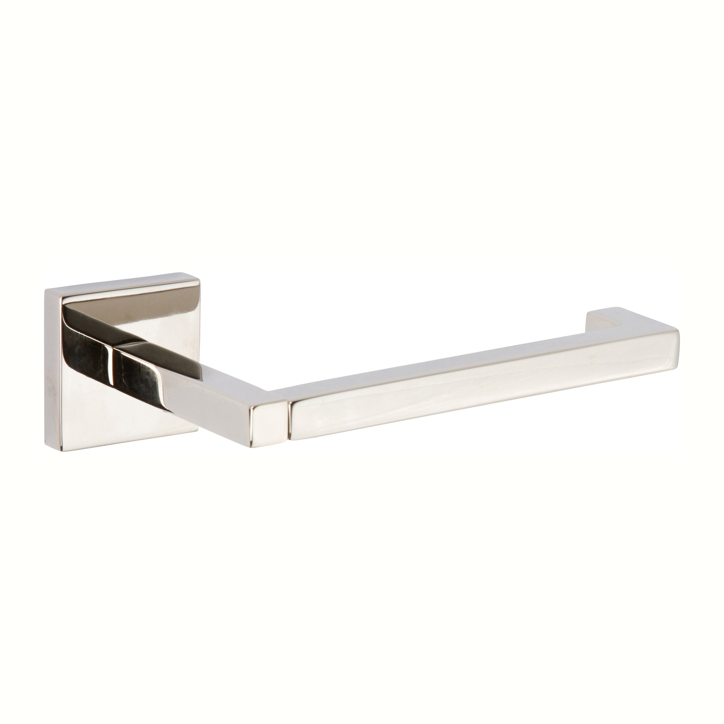 Polished Nickel Toilet Paper Holder 5206/PN - Modern Open Lineal Design for Bathroom Tissue Roll - Perfect for Home, Office, and Commercial Restrooms