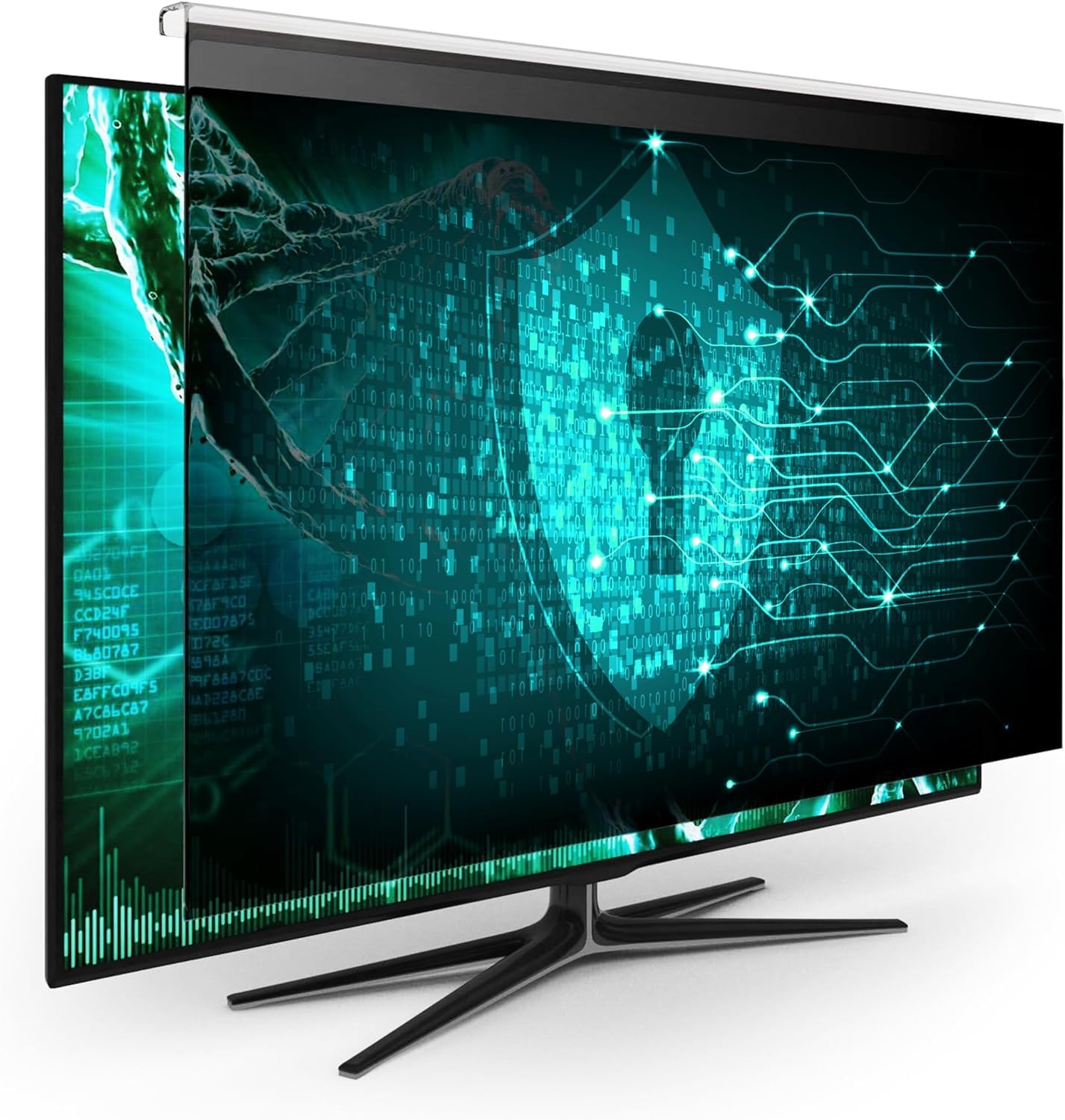 EZ-Pro 2-Pack Privacy Screen Protector for 32 Inch Computer Monitor - Anti Blue Light, Anti-Glare, Easy Installation (17.3