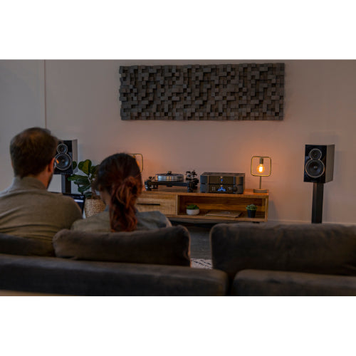 MOON Voice 22 Bookshelf Speakers (Pair) - High-Quality Stereo Sound for Home Theater, Gaming & Music Listening - Perfect for Living Room, Bedroom & Office Setup