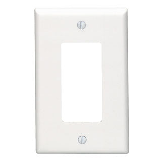 1 Gang Decora/GFCI Wall Plate, Midway Size Thermoset Faceplate - 80601 for Secure Device Mounting | Ideal for Home, Office & Commercial Electrical Installations