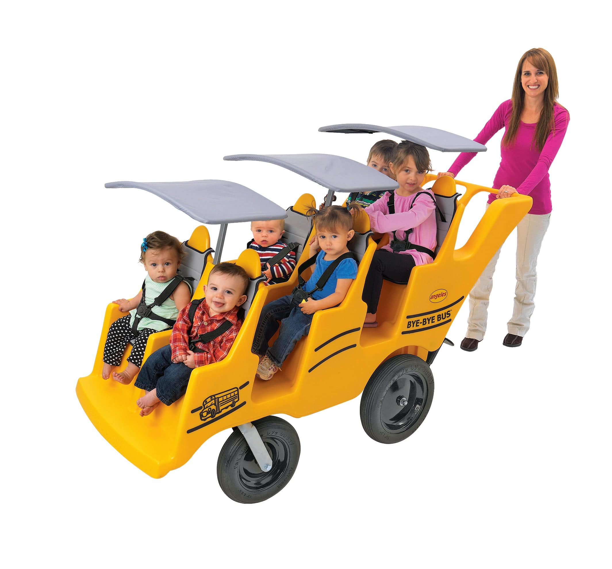 Bye Bye Bus 6 Passenger Never Flat Fat Tire Electric Bike - Perfect for Family Outings, Beach Cruising & Off-Road Adventures