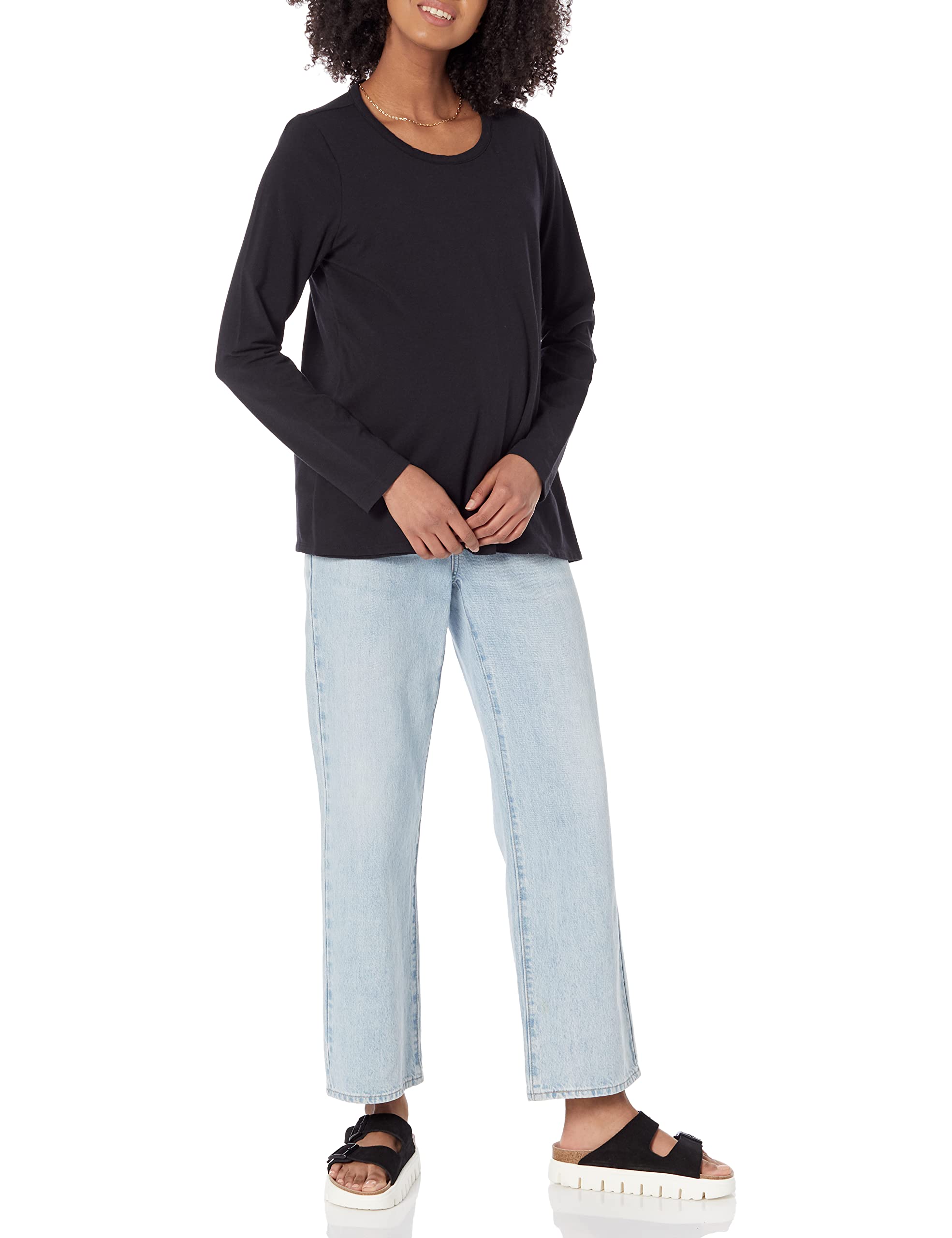 Amazon Essentials Women's Nursing T-Shirt - Comfortable Maternity Top for Breastfeeding Moms - Perfect for Everyday Wear, Lounging & Nursing in Style