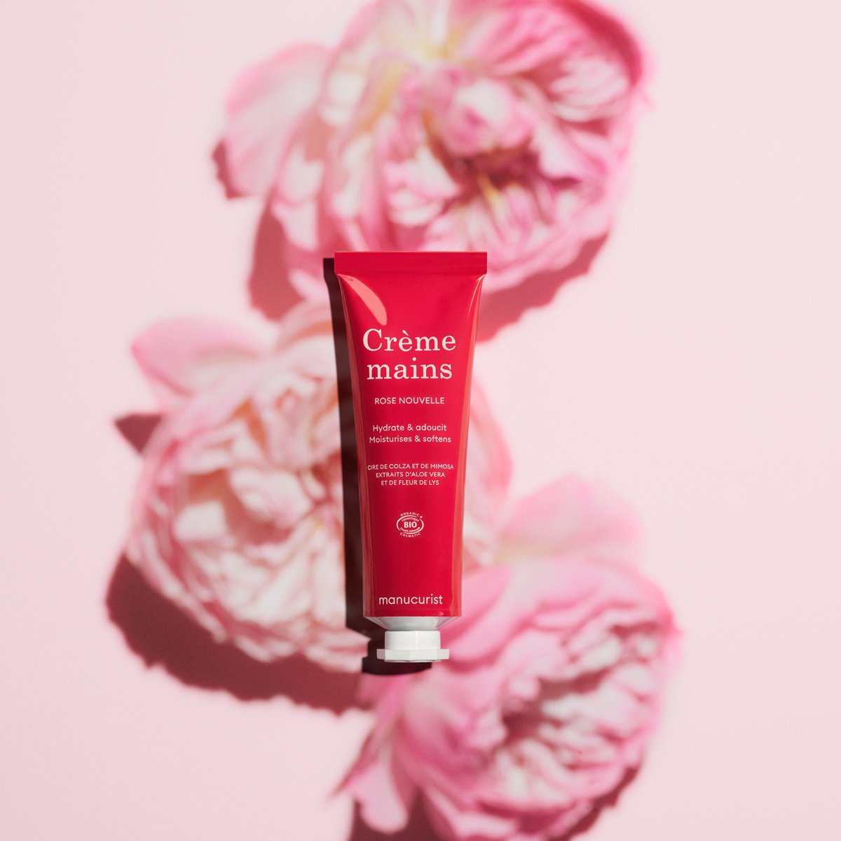Organic Rose Hand Cream for Dry Skin - Hydrating & Nourishing Daily Moisturizer with Natural Ingredients | Perfect for Office, Travel & Home Use