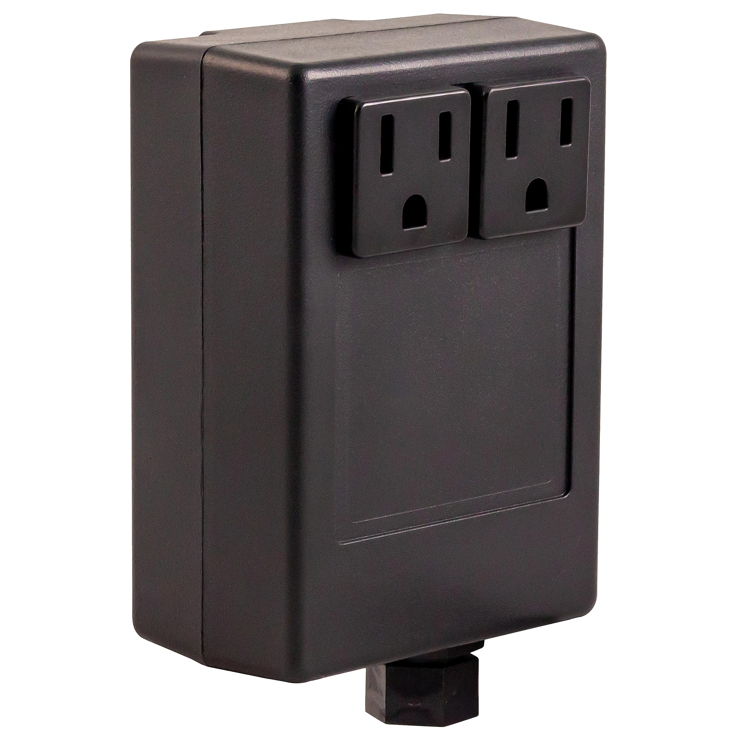 Westbrass ASB-2-07 Garbage Disposal Air Switch & Dual Outlet Control Box in Satin Nickel Finish - Perfect for Kitchen Sink & Under Cabinet Installation