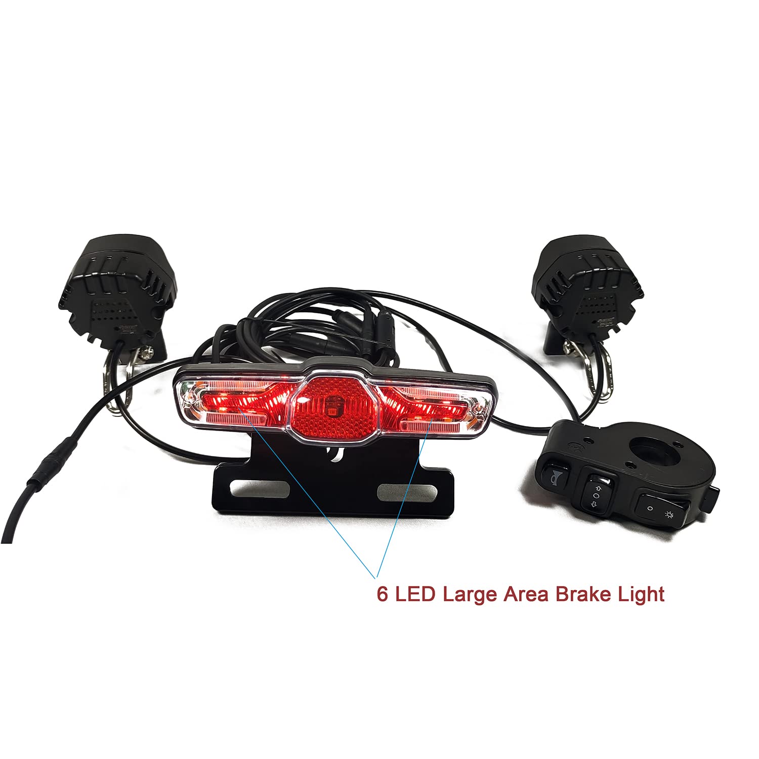 PALUMMA Electric Bike Turn Signal & Tail Light - Waterproof LED Bicycle Lights with Horn Switch for E-Bikes (BBS 01/02 HD) | Perfect for Night Riding & Urban Commuting