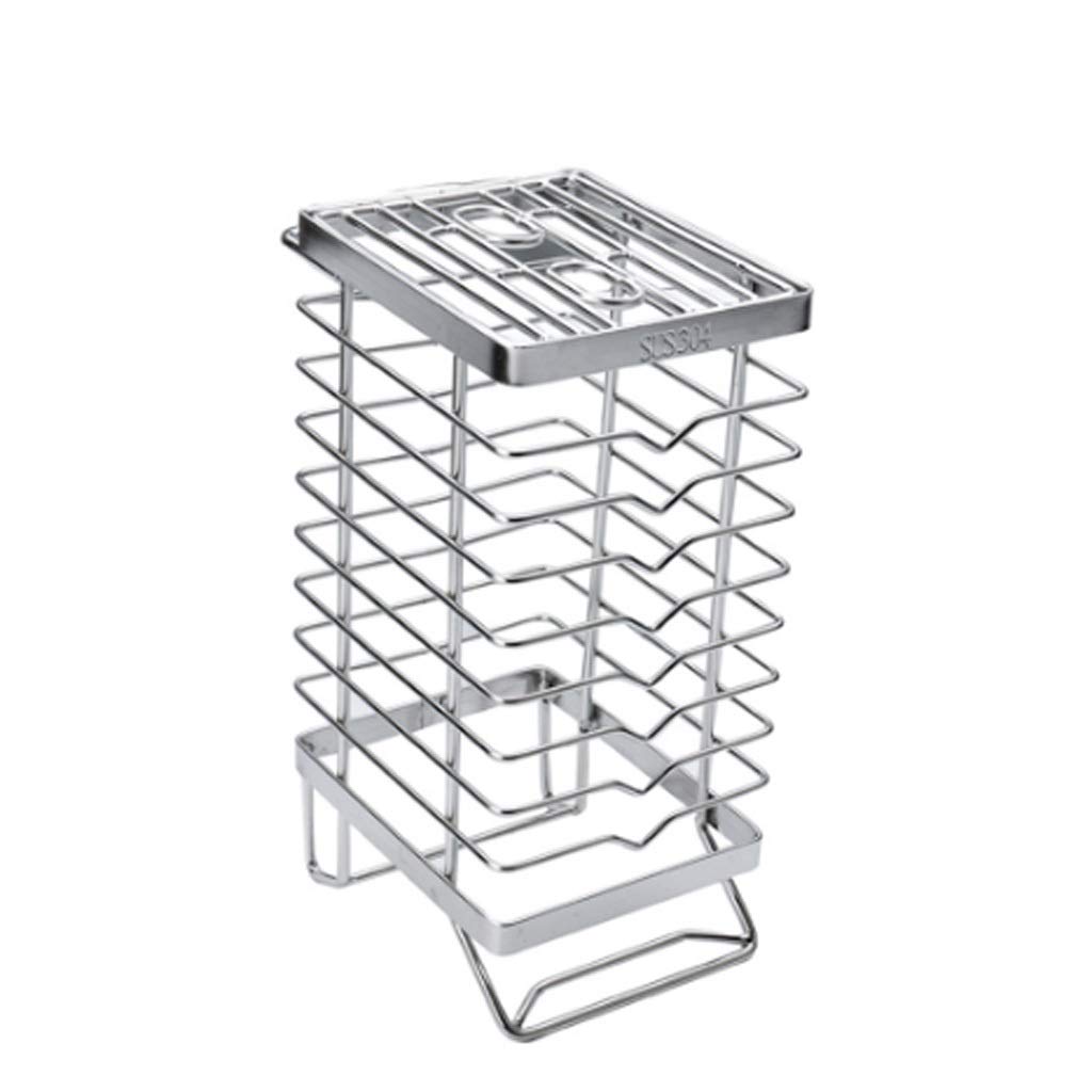 Universal Stainless Steel Kitchen Knife Holder - Multifunctional Metal Knife Block Stand, Storage Rack & Tool Organizer for Kitchen Accessories - Perfect for Home, Restaurant & Outdoor Cooking