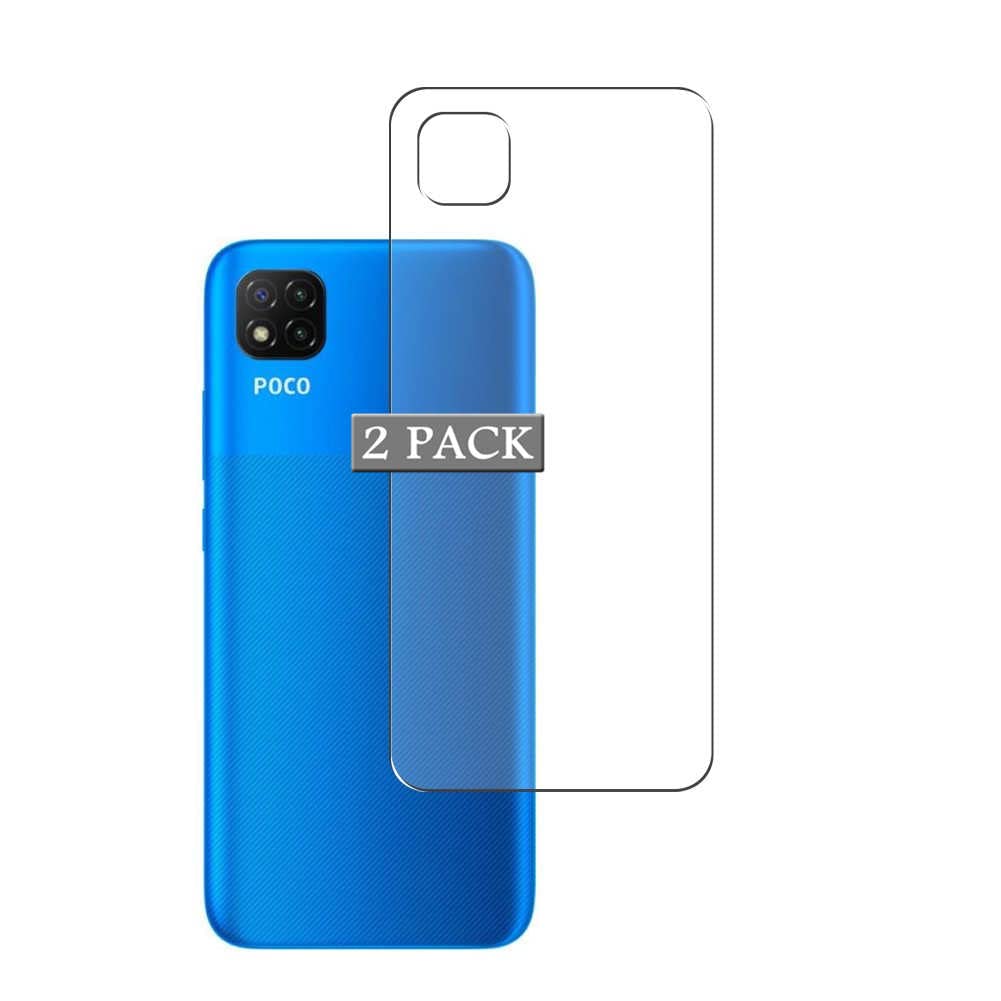 2-Pack TPU Back Protector Film for XIAOMI POCO C3 - Scratch-Resistant Skin Sticker, Not Front Screen Protector | Perfect for Daily Use, Travel & Device Protection