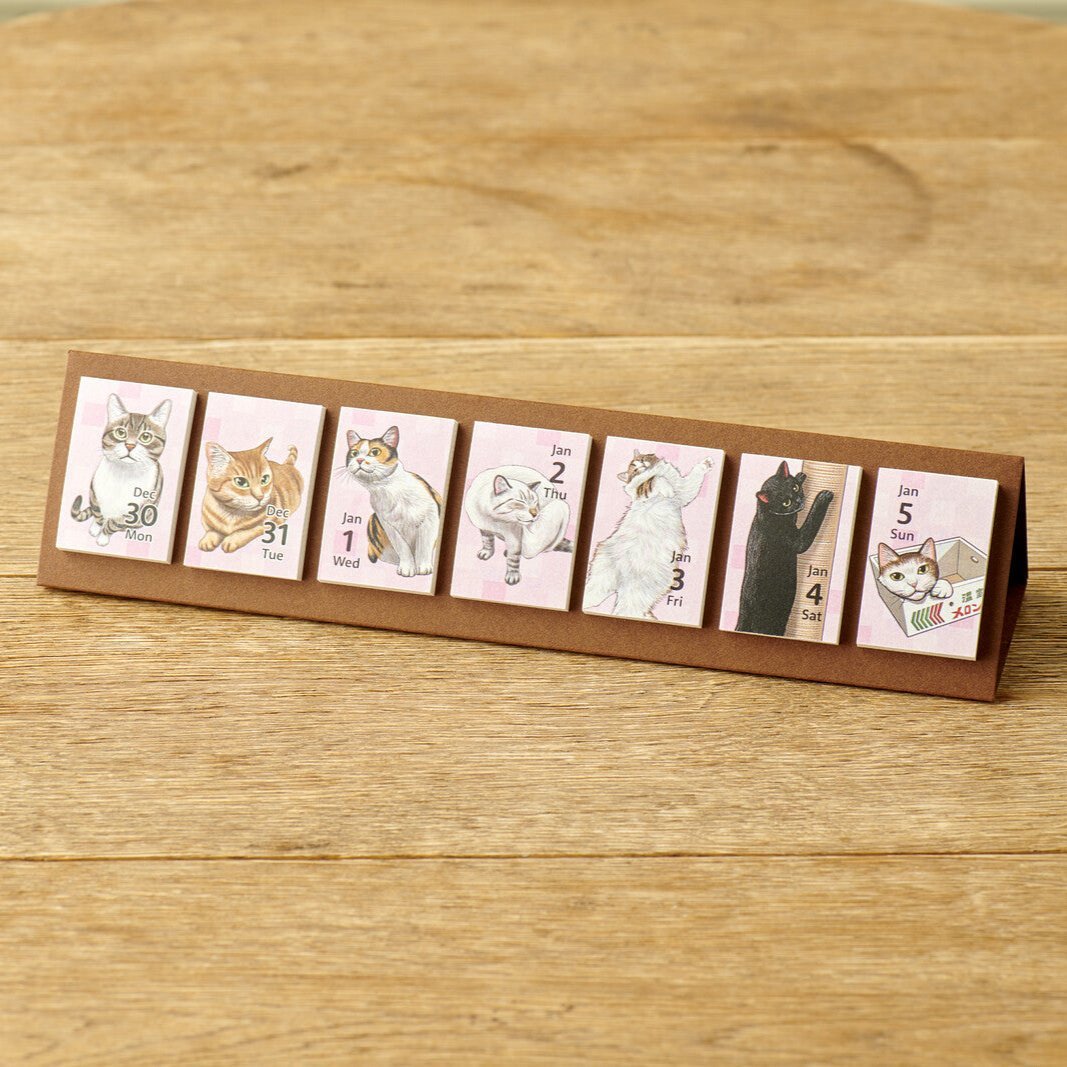 Himekuri Calendar 2025 - Japanese Aesthetic Desktop Flip Calendar | Perfect for Home, Office & Gift Giving