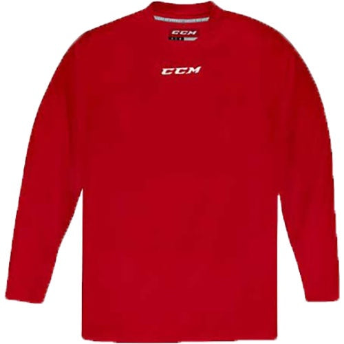 CCM Quicklite 5000 Red Custom Hockey Practice Jersey - Breathable Performance Jersey for Ice Hockey Training & Games