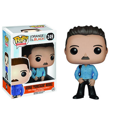 Orange is the New Black George Pornstache Mendez Costume - Official TV Show Merchandise for Halloween Cosplay & Fan Parties