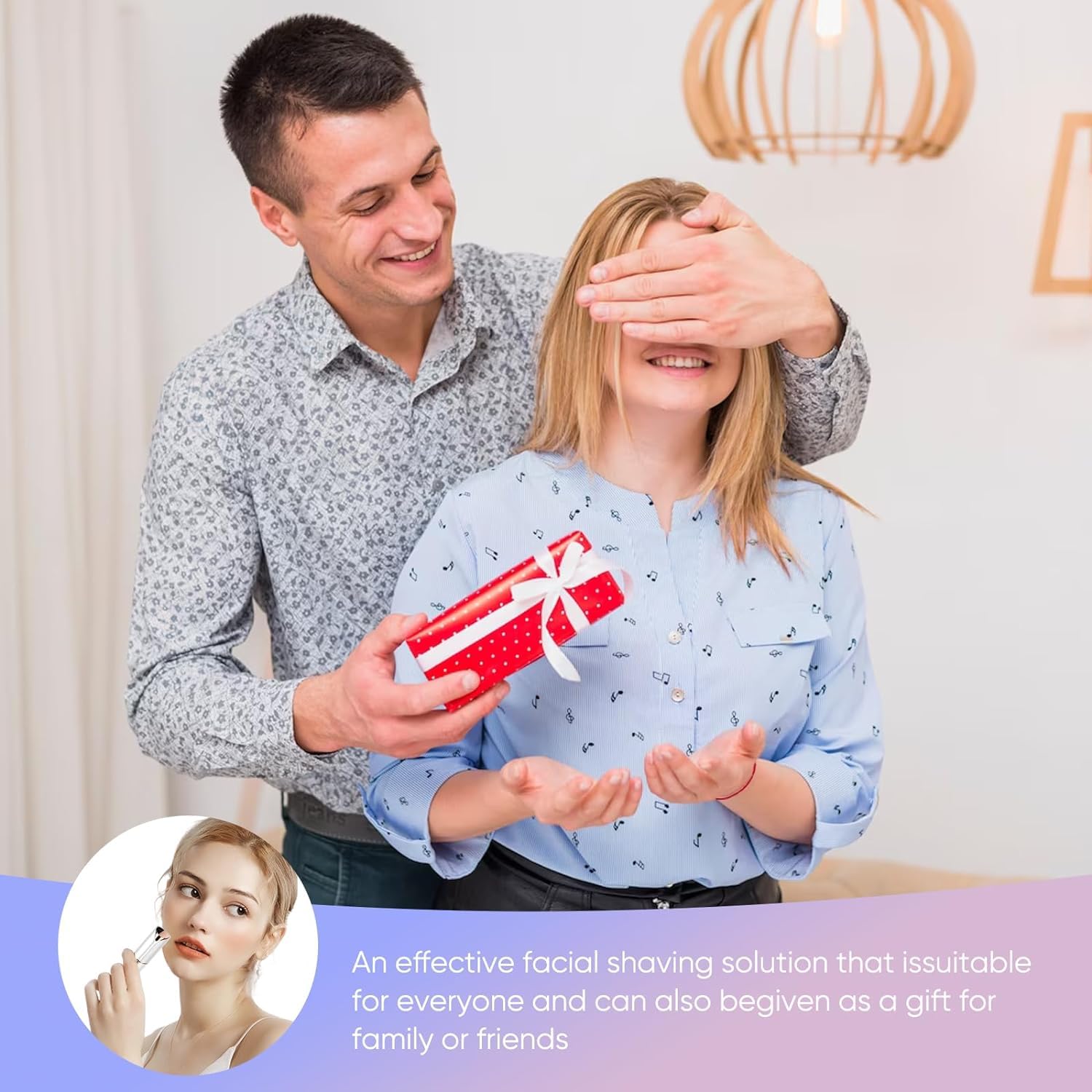 MDM HUB Facial Hair Remover for Women - Chin, Cheek & Upper Lip Hair Removal Device | Painless Skincare Tool (Battery Not Included, Multi Color) | Perfect for Home Use, Travel & Quick Touch-Ups