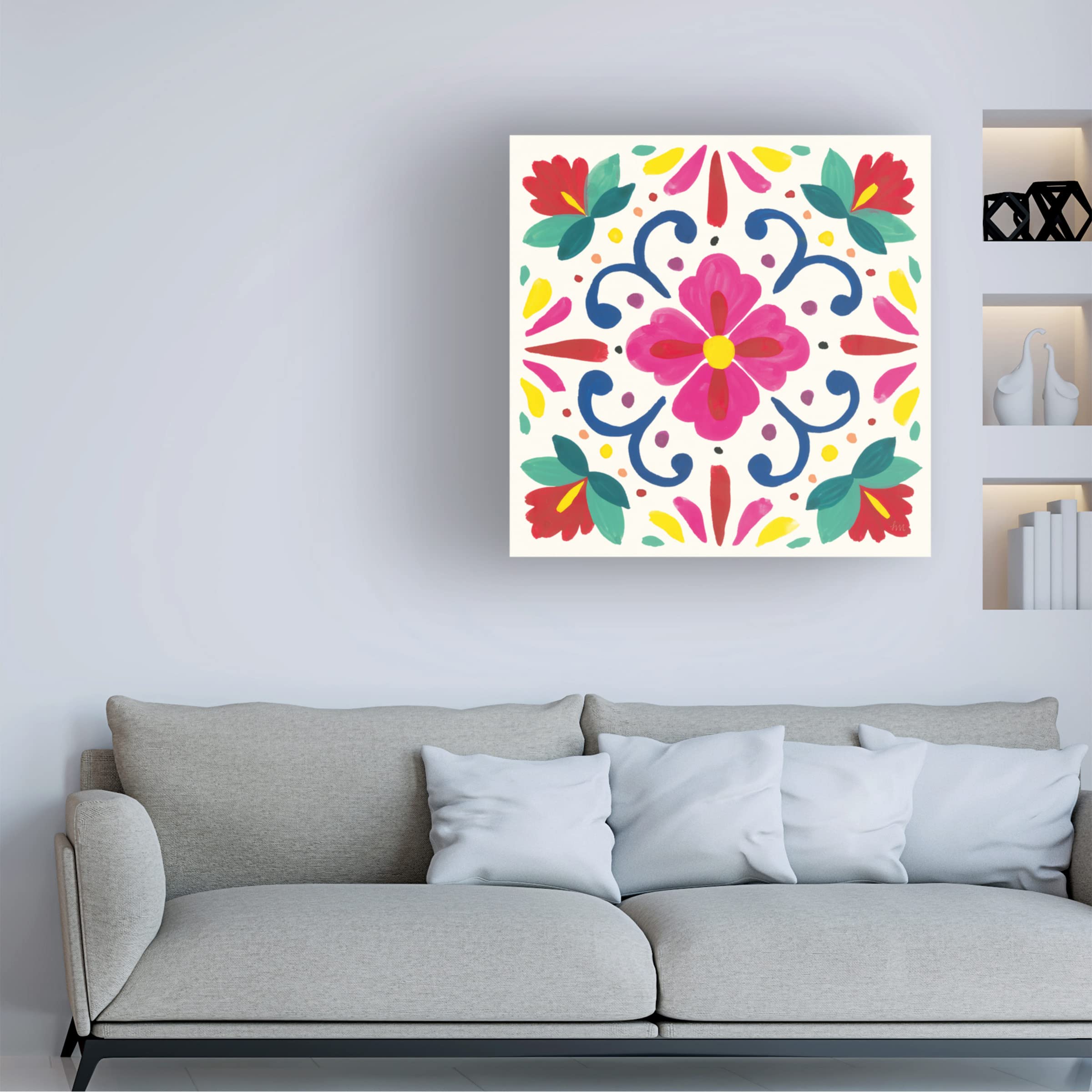 Laura Marshall 'Beach Love II' Canvas Wall Art Print - Coastal Decor for Living Room, Bedroom & Office - Romantic Seascape Painting for Home Decor