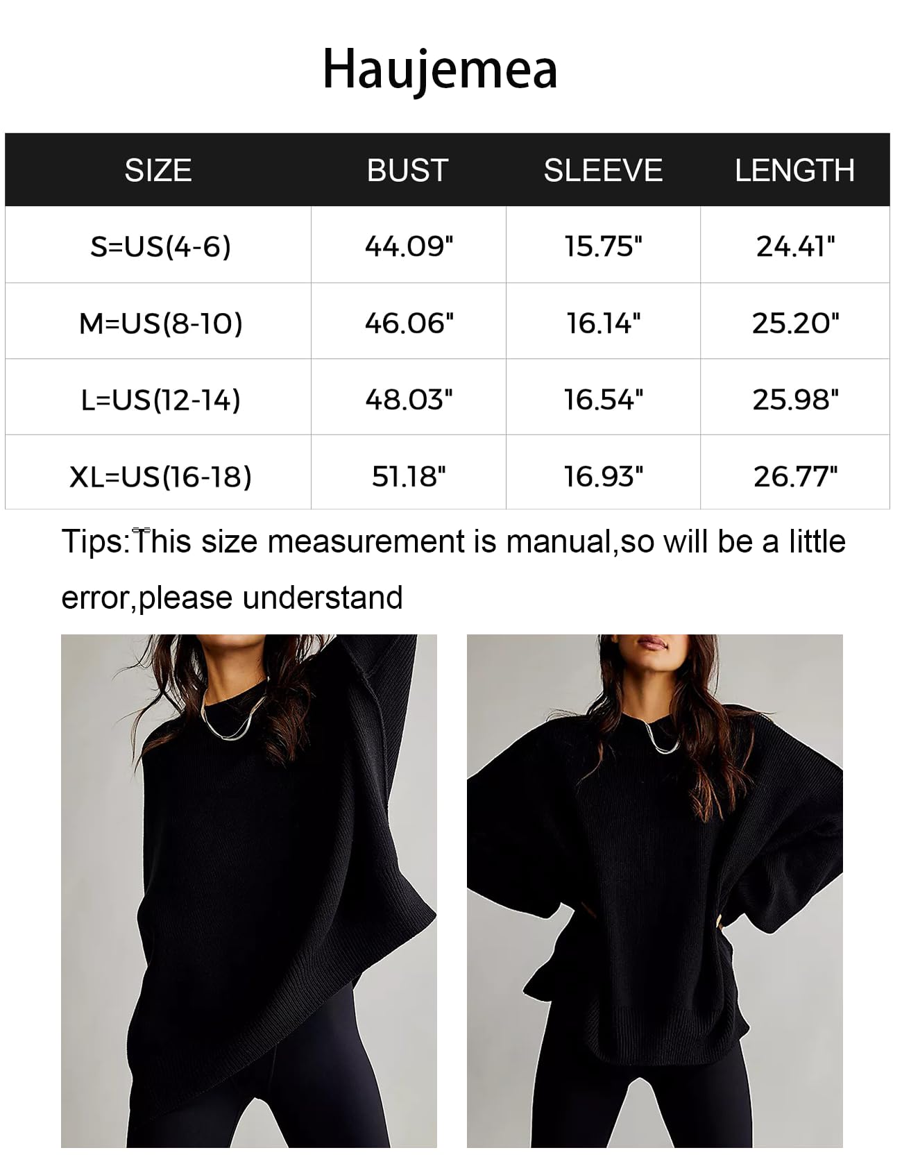 Women's Oversized Pullover Sweater - Batwing Sleeve, Crew Neck, Side Slit, Ribbed Knit Fall Top for Casual Wear & Cozy Outfits