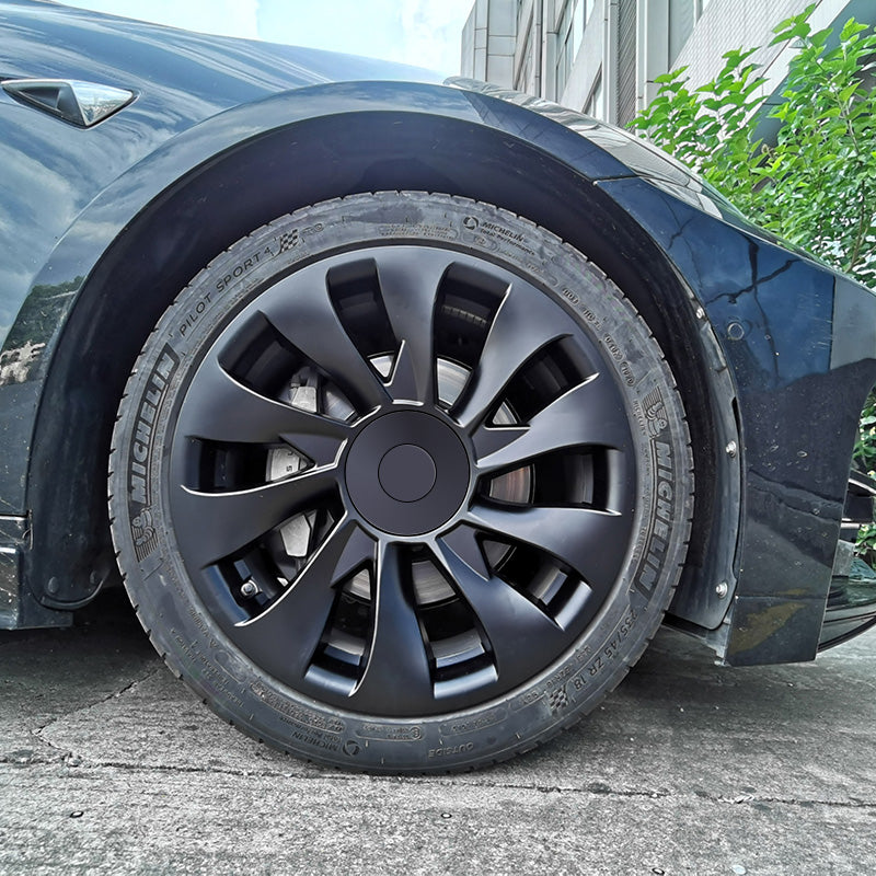 Tesla Model 3 Wheel Covers 18 Inch - Induction Style Hubcaps for 2017-2023 Tesla Model 3 | Premium Alloy Wheel Protection & Stylish Upgrade for Daily Commute & Road Trips