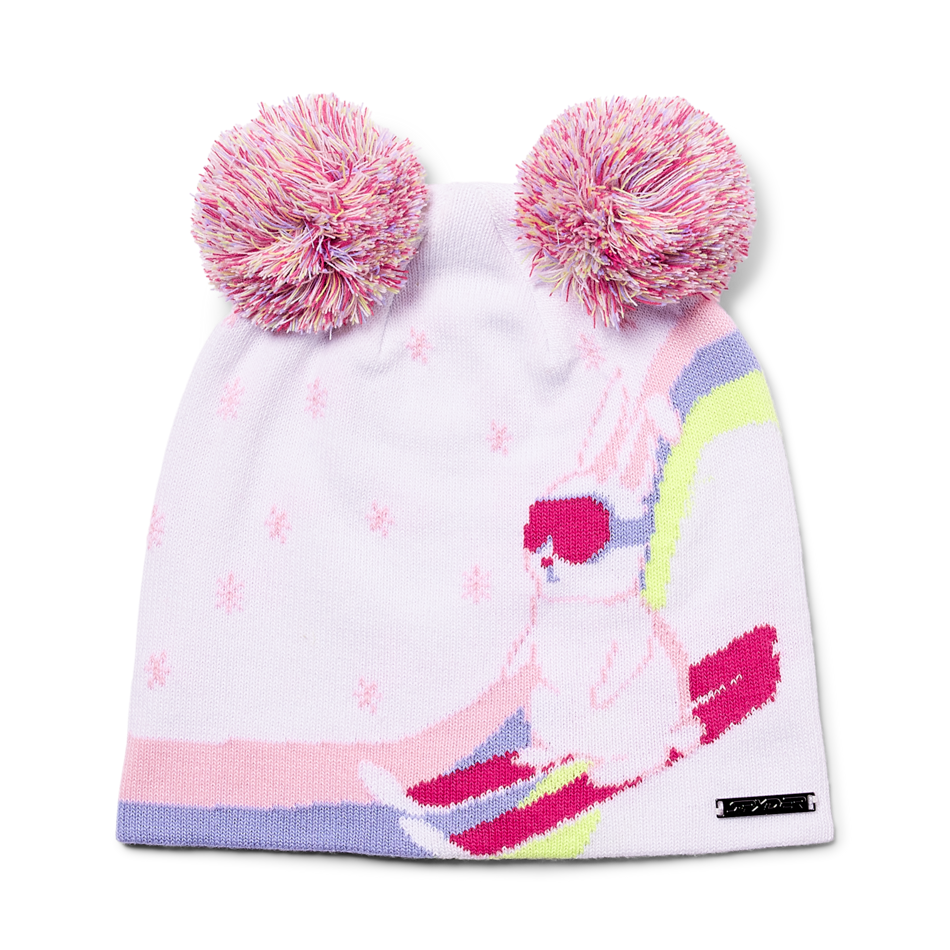 Spyder 2024 Junior Ski Bunny Hat - Warm & Cute Winter Beanie for Kids - Perfect for Skiing, Snowboarding & Outdoor Winter Activities