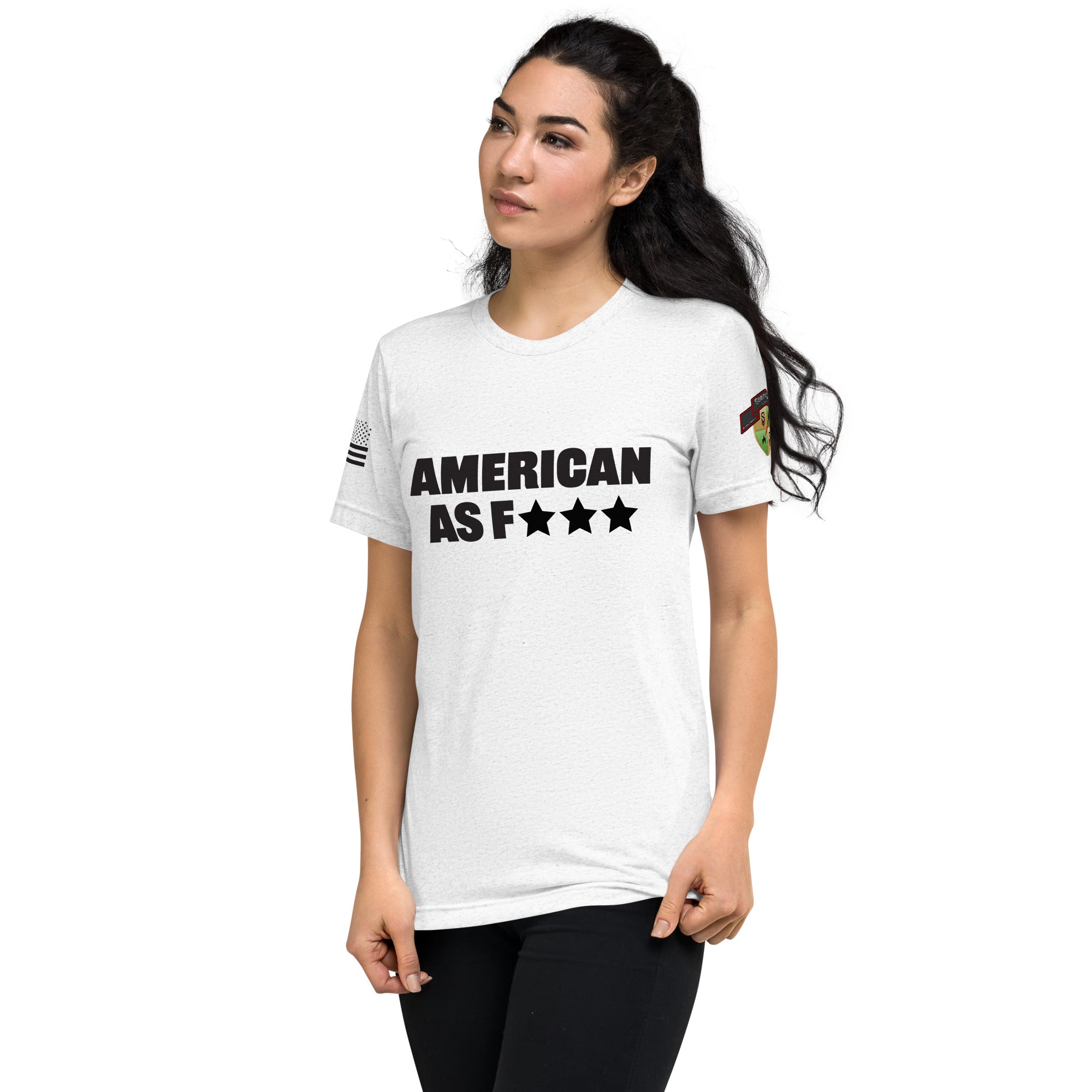American AF Short Sleeve T-Shirt for Men & Women - Comfortable Cotton Casual Tee - Perfect for Streetwear, Gym, and Everyday Outfits