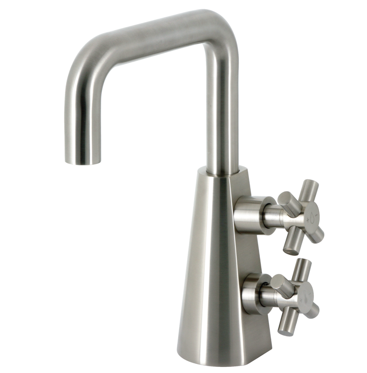 Constantine Two Handle 1 Hole Deck Mount Bathroom Faucet with Push Pop Up