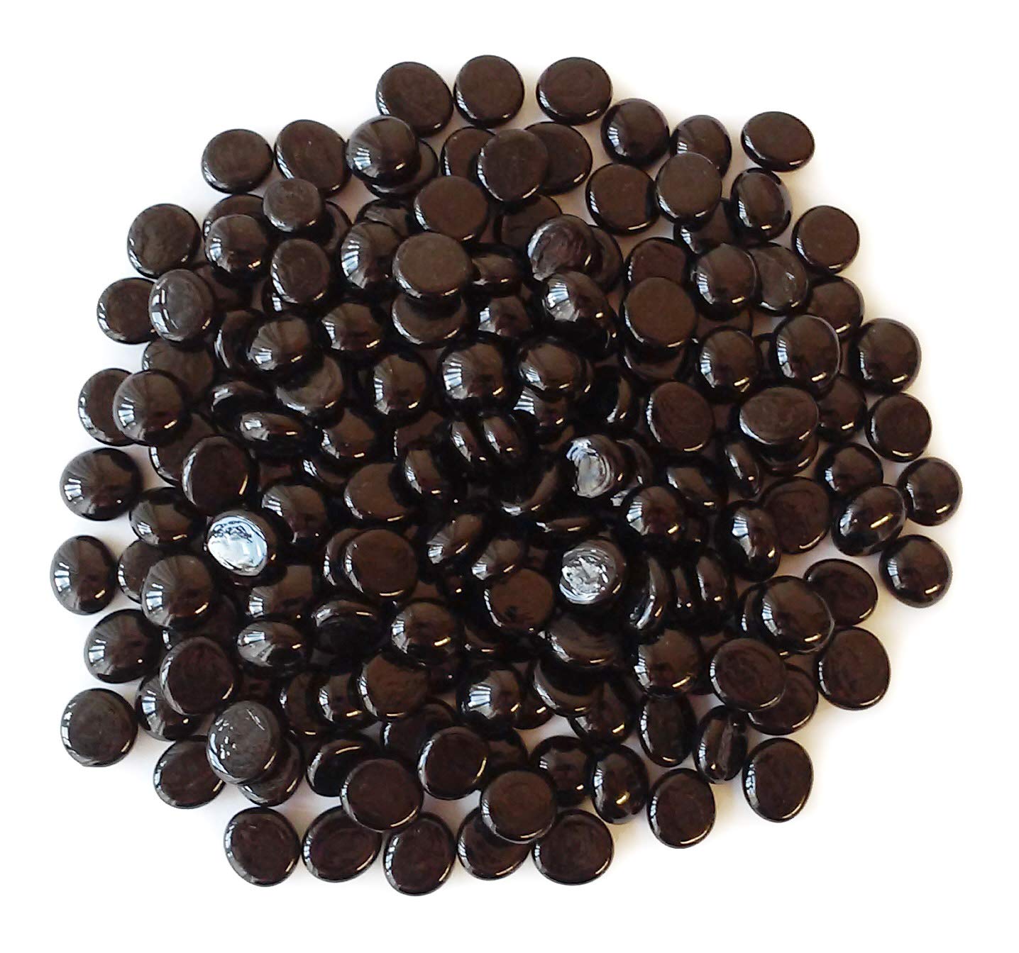 Miracolors 2 LB Opal Black Glass Gems - Decorative Vase Fillers for Centerpieces, Wedding Decor, Floral Arrangements & Home Decor