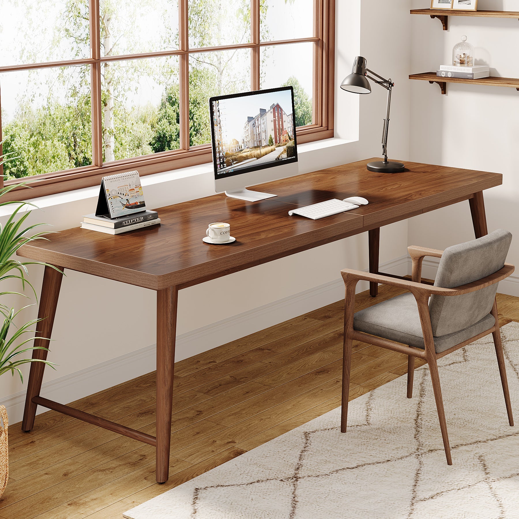 2 Person Computer Desk, 78.7